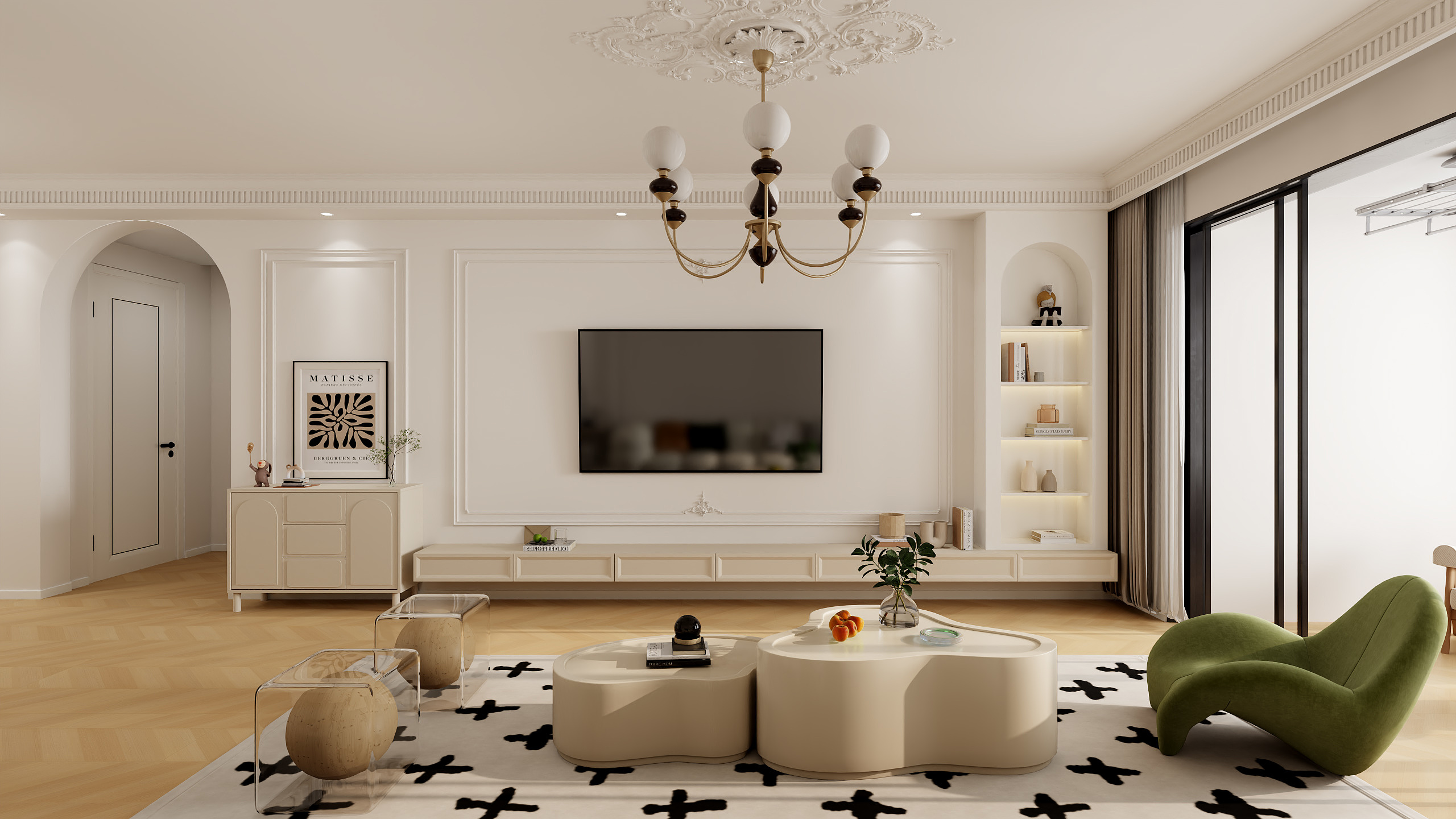 云起设计丨云起-同信壹品丨法式奶油-装修设计方案