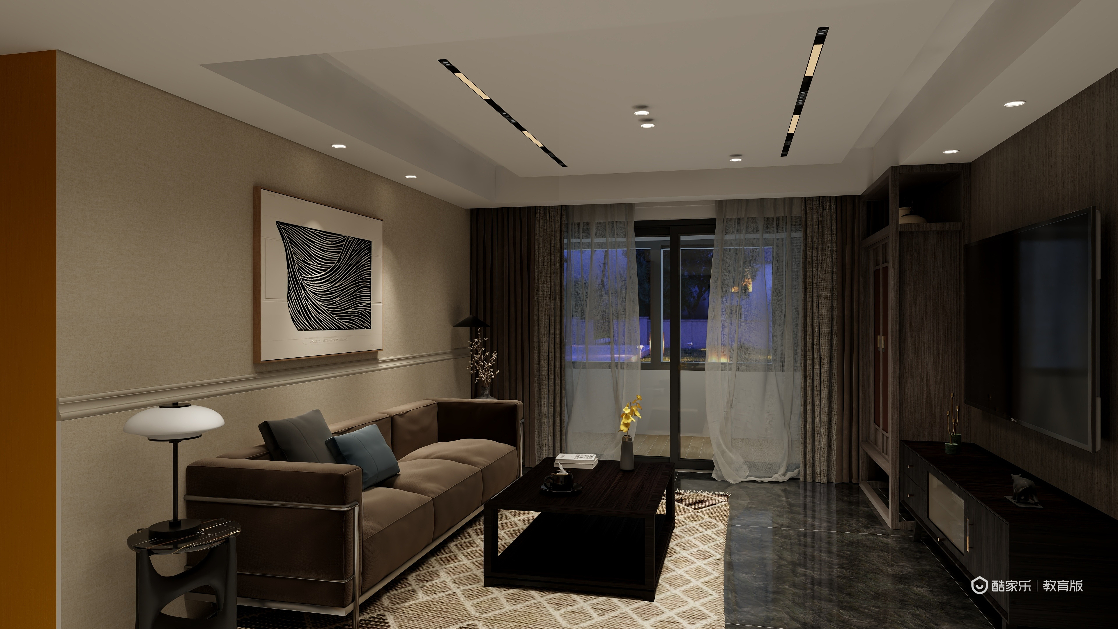 沈哲行-美拉德复古风装修效果图