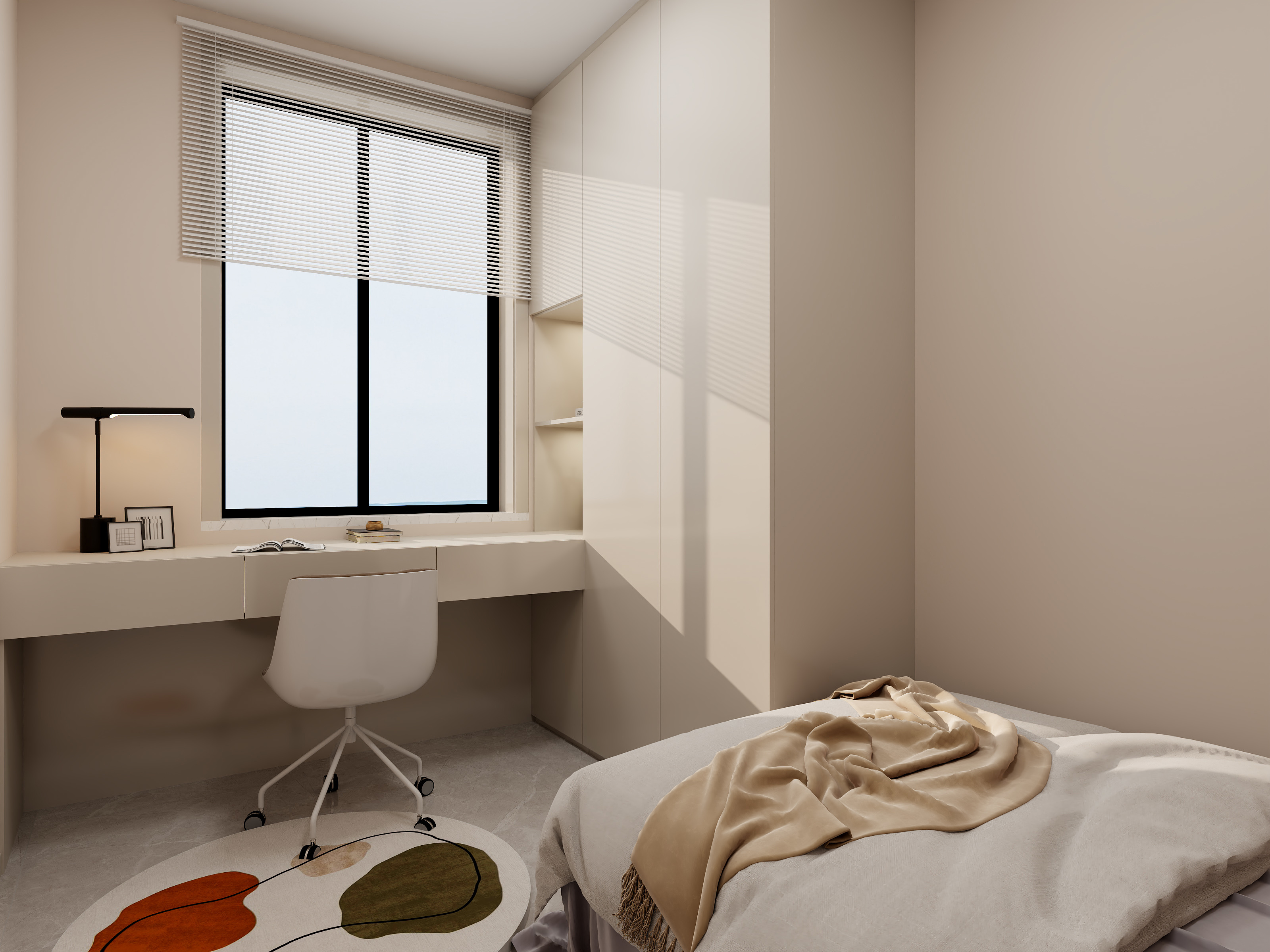 小馬i-奶油风无主灯装修效果图