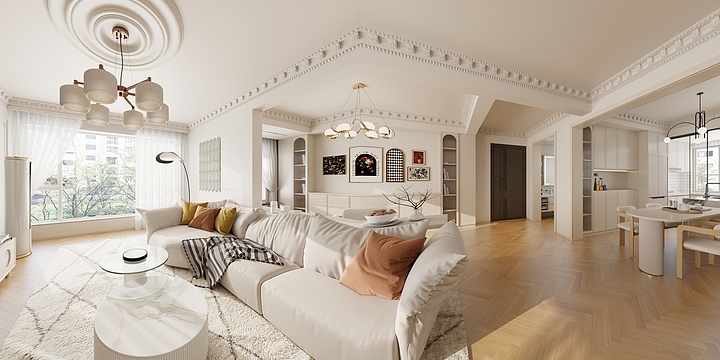 南天门老师-（法式奶油风）润泽园11-2-502-装修设计方案