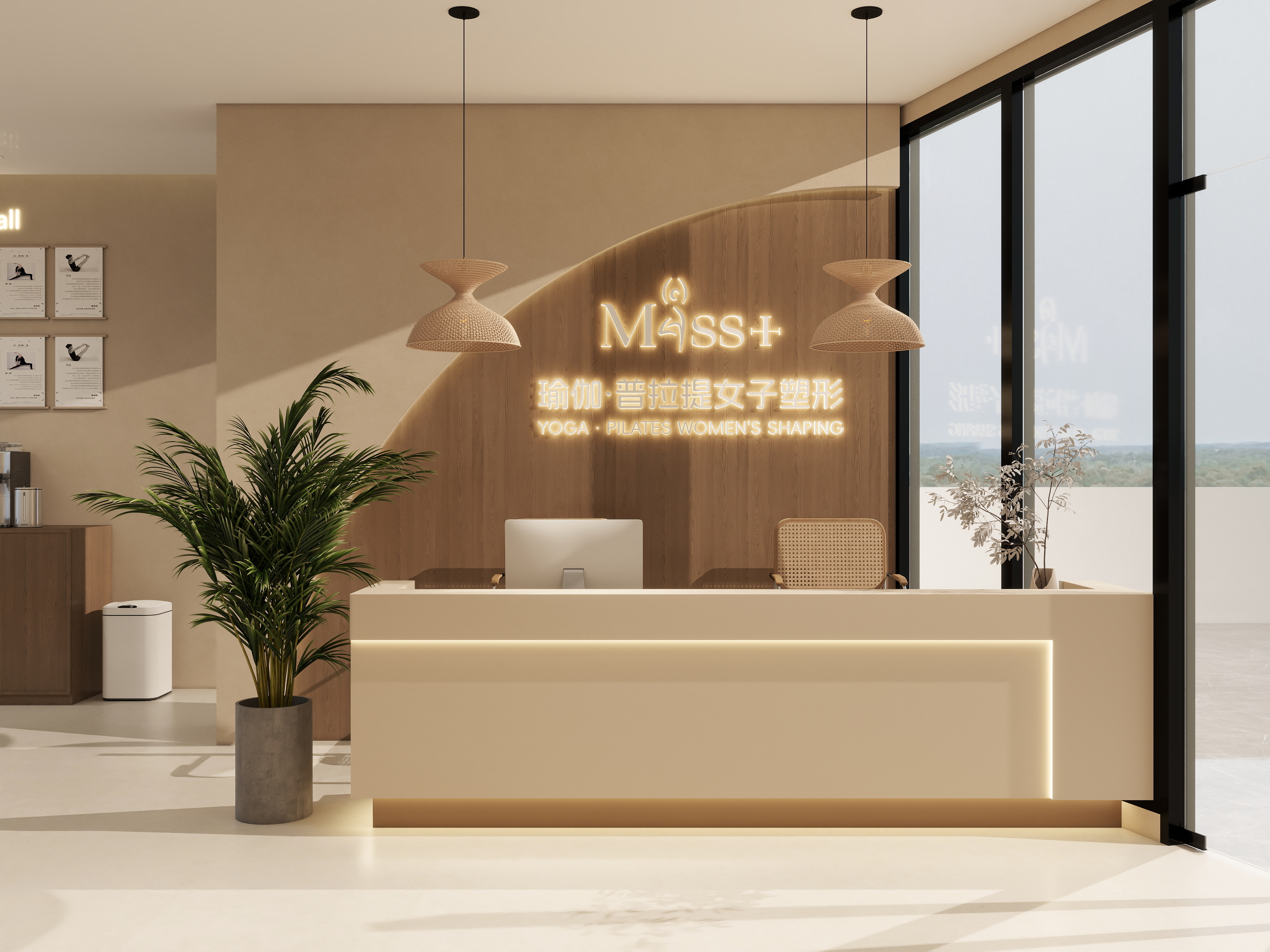 塑梧设计-【希瑜伽】-安徽160平瑜伽普拉提馆设计-装修设计方案