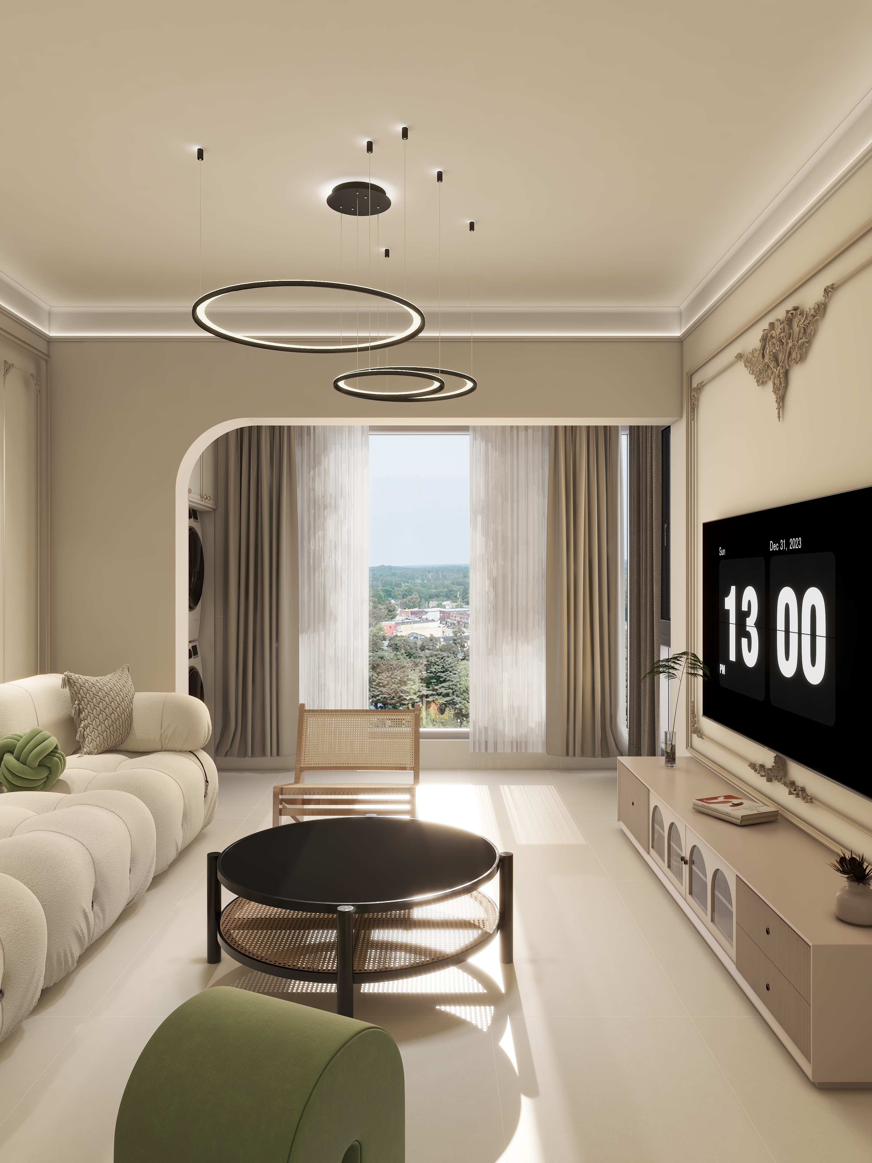 吉福装饰-小三居法式小清新-装修设计方案