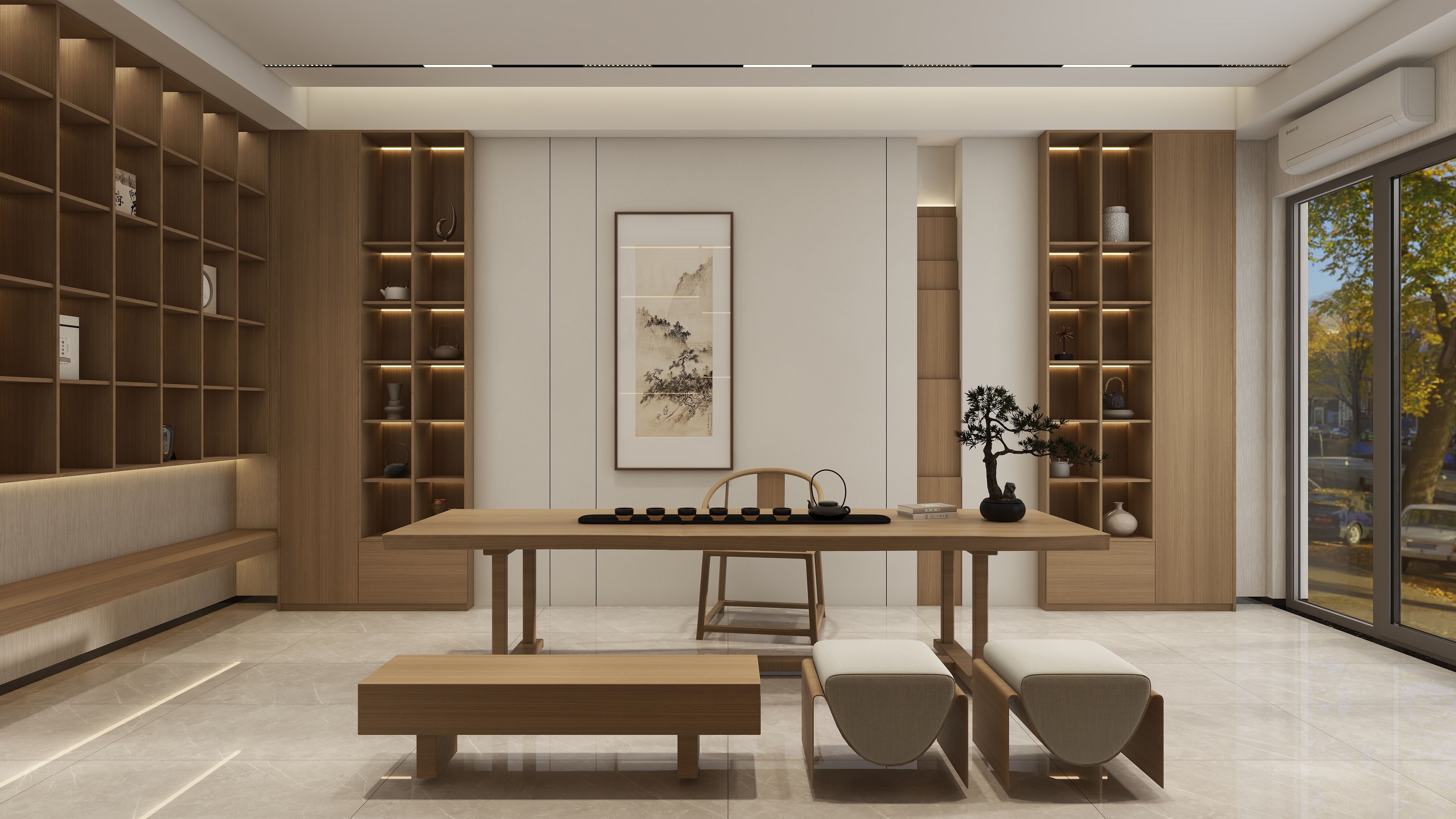 惠州装修找沫竹-梅州-茶室-香榆装修效果图