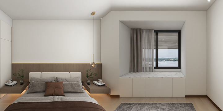 挽袖抚清茶-龙谷华庭3#301效果图-装修设计方案