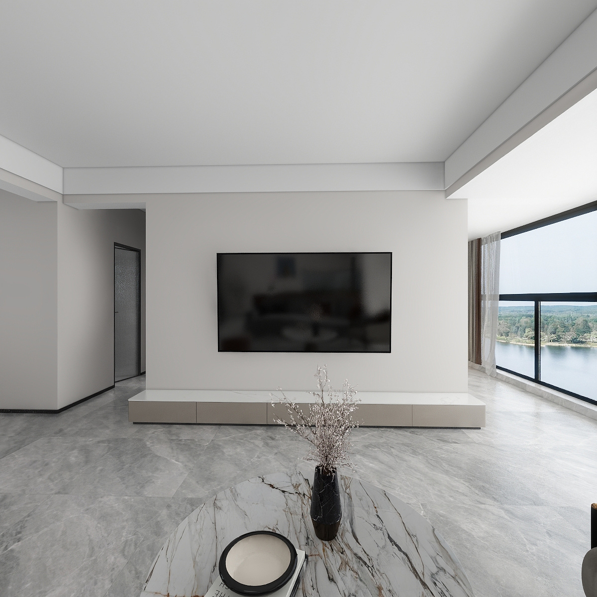 陆地蝉-百盛天禧130㎡2室装修效果图