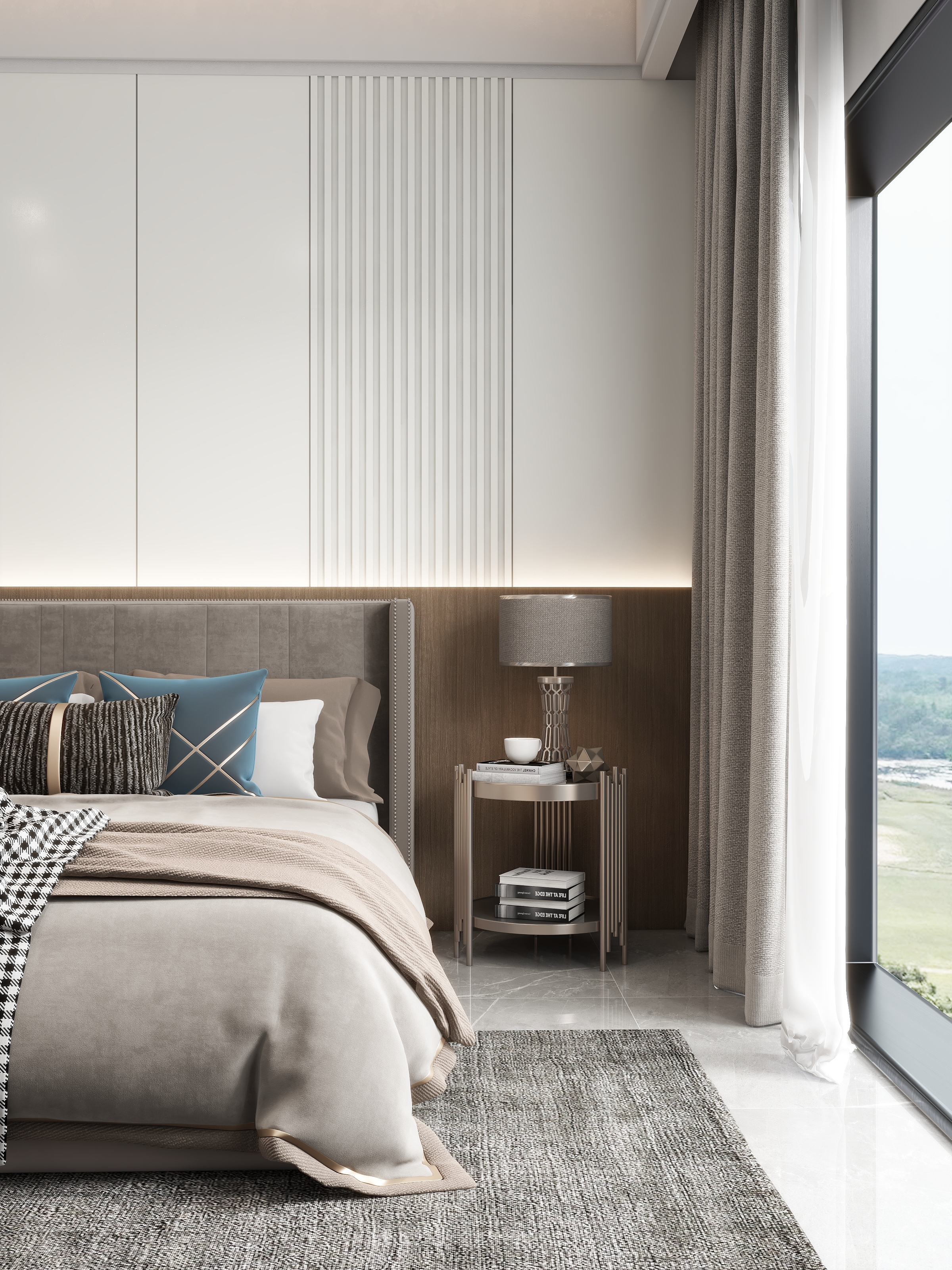 邓显俞-【轻奢风】闲林山水300m²别墅装修效果图