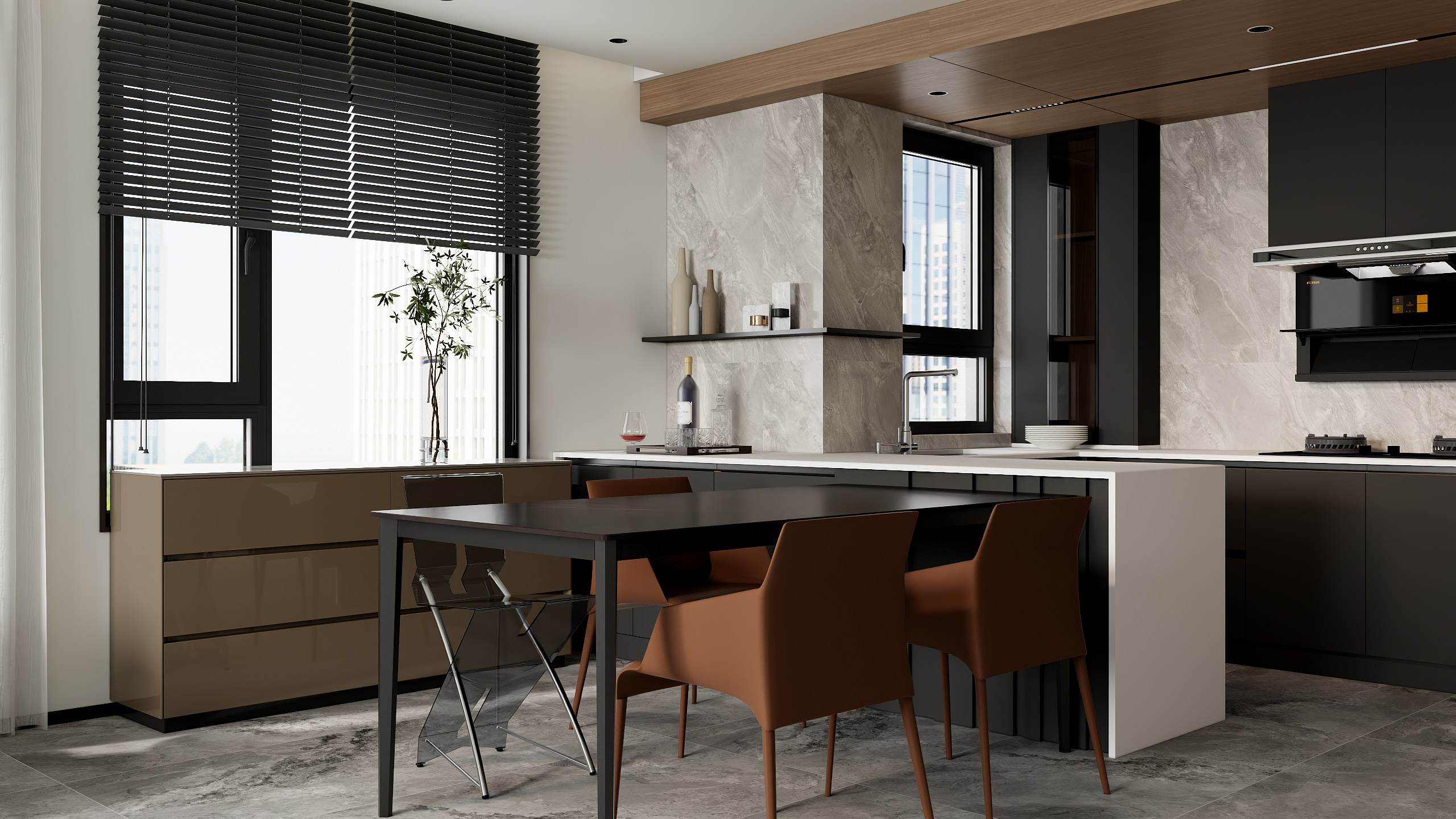 牛晓旭-《向西》现代风格|107平米|三居-装修设计方案