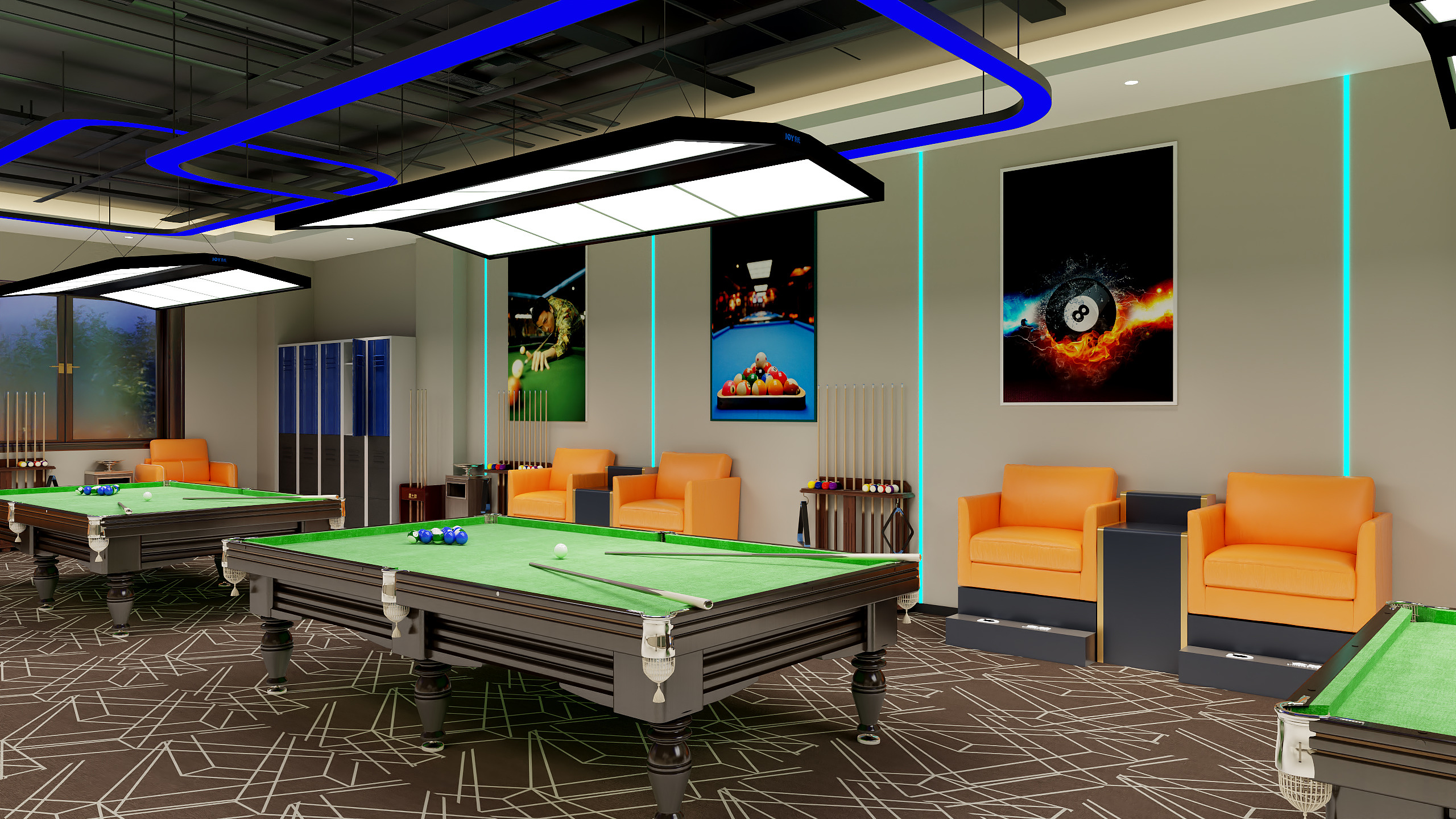 国子万佳-巴尔德台球俱乐部-副本-副本-装修设计方案