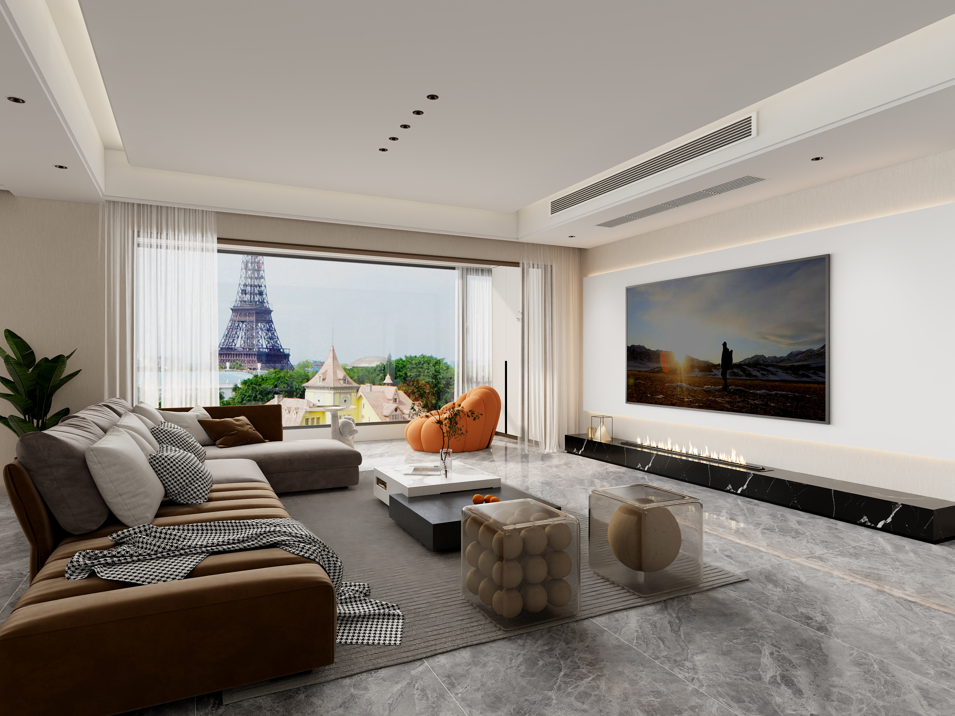 兔宝宝-赣州-大平层196㎡-装修设计方案