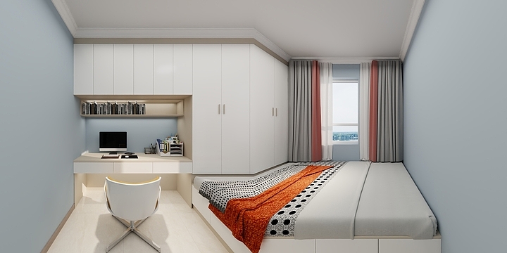 室内设计祁淇-海湖星城  简约-装修设计方案