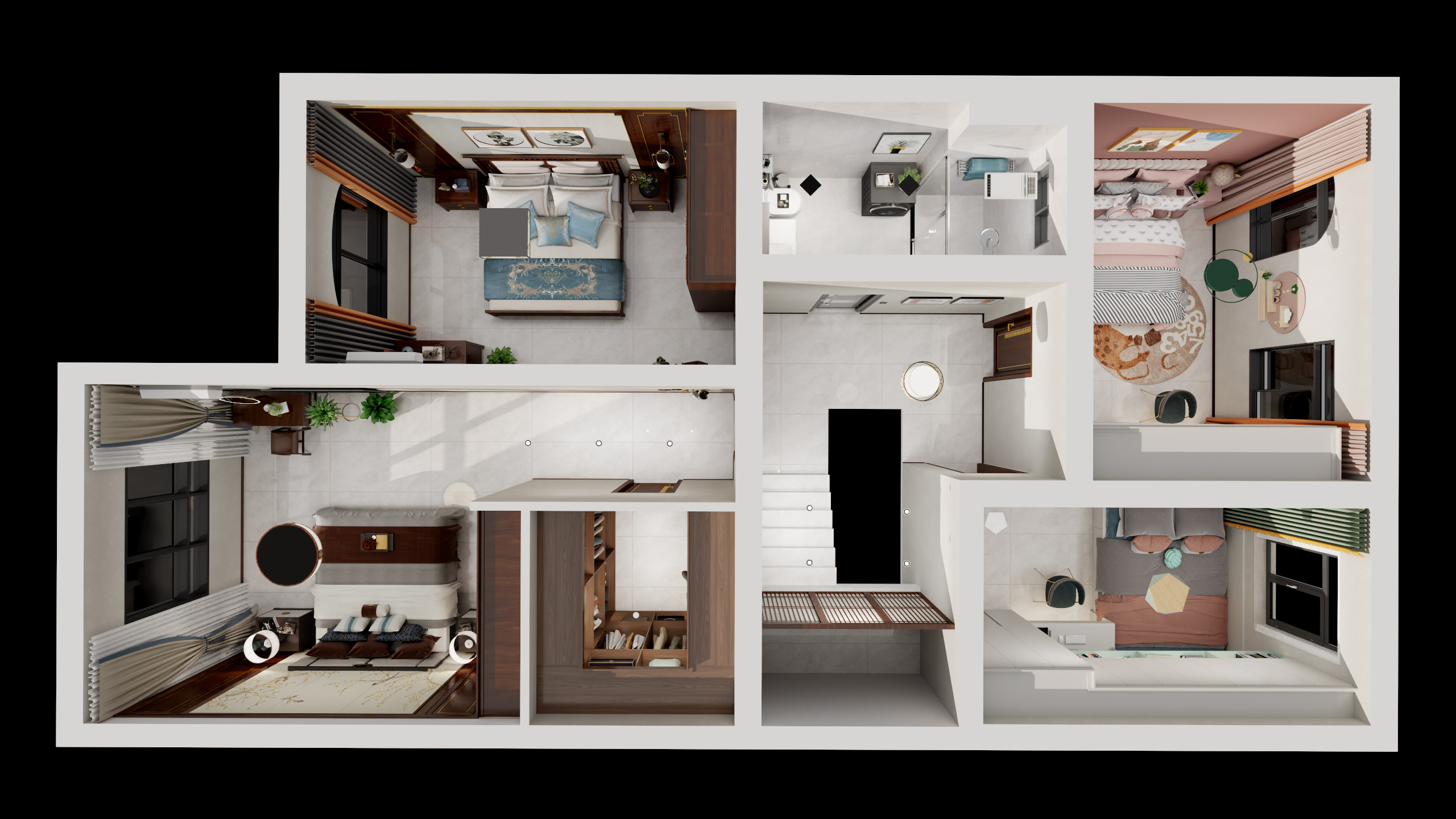 设计师杜忠华-一二层2024.5.3厨房放在外面-装修设计方案