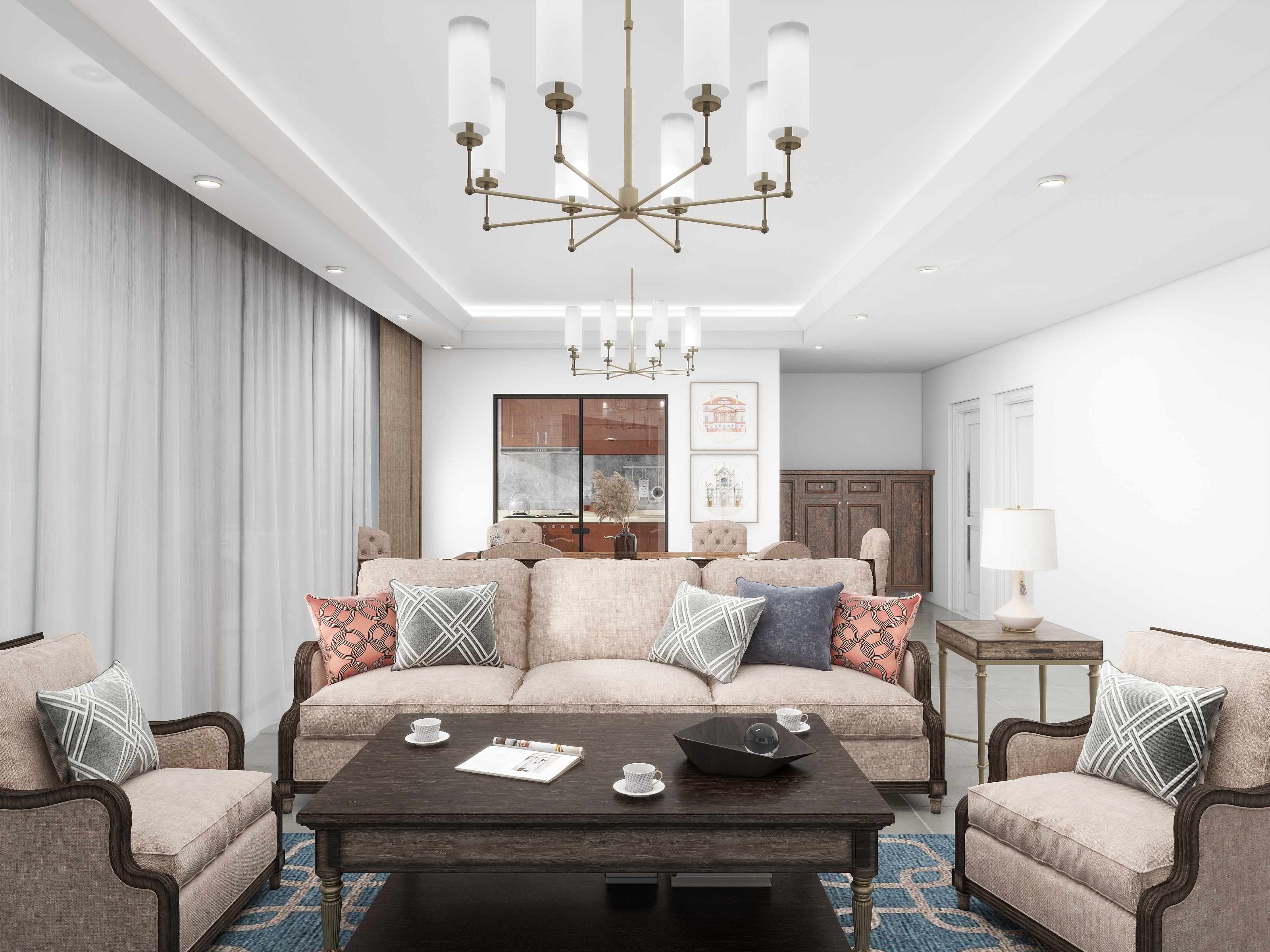 致娴小筑-河畔府邸现代简约148㎡4室-装修设计方案