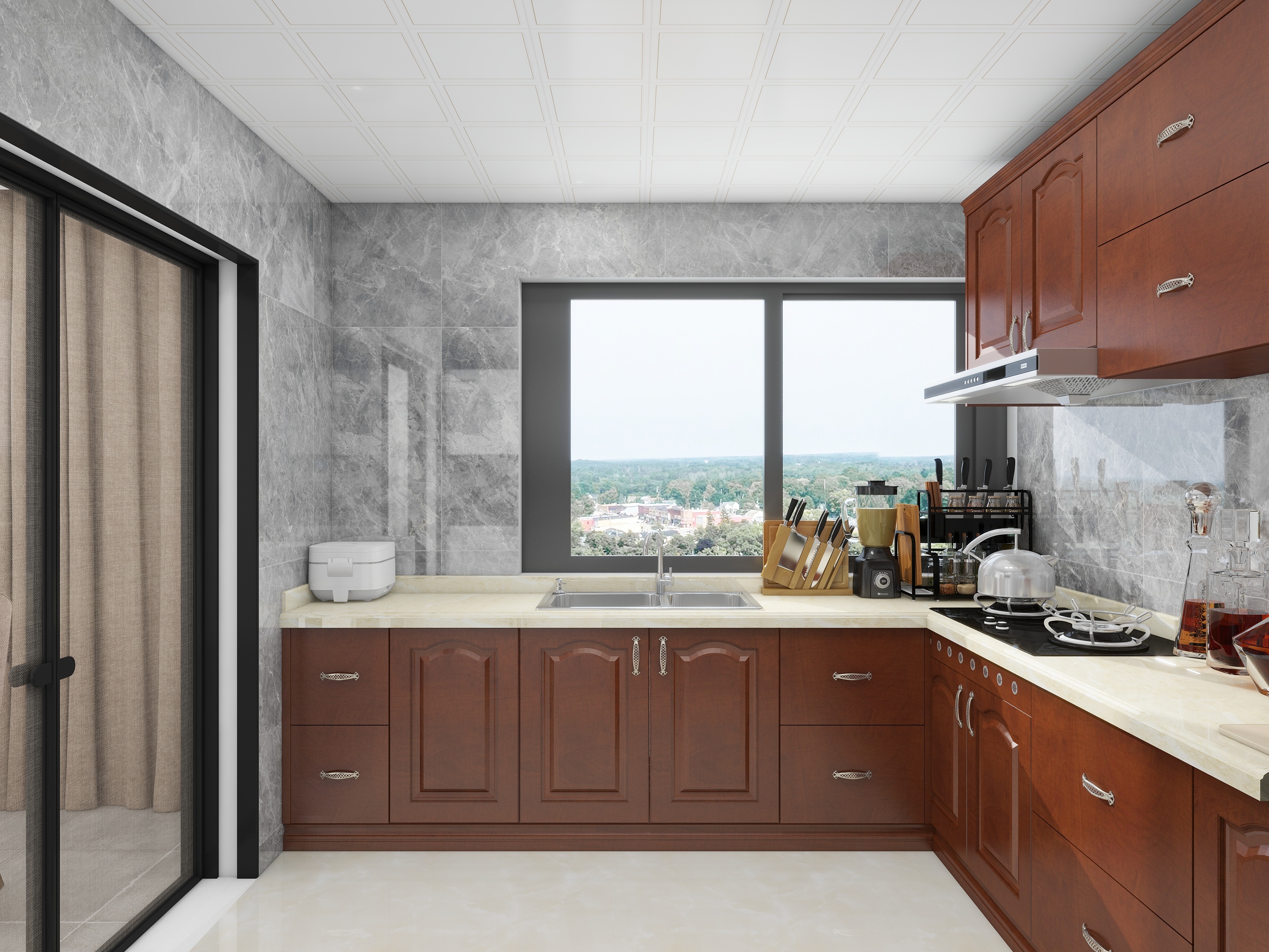 致娴小筑-河畔府邸现代简约148㎡4室装修效果图