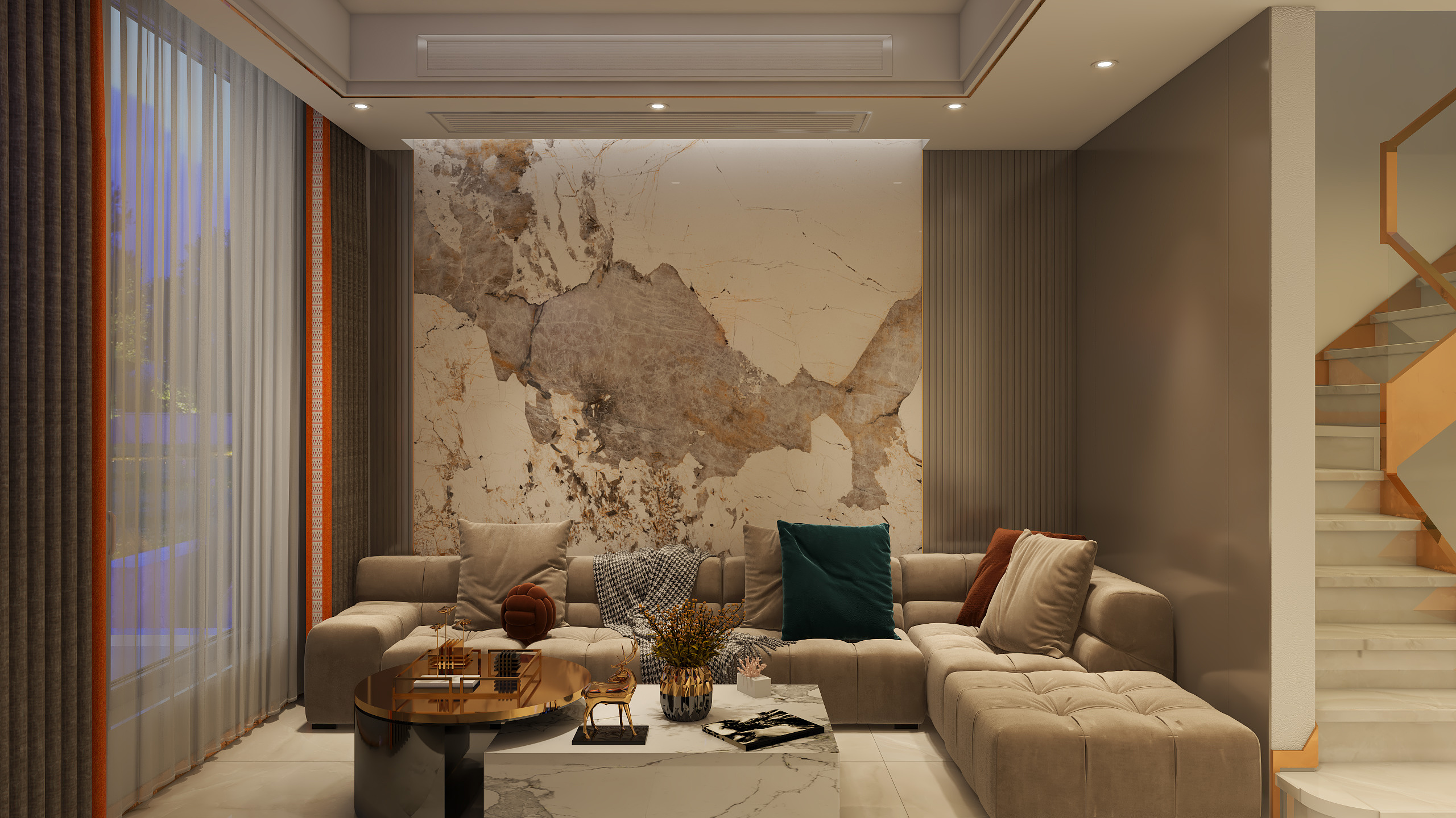 陈华东-四房三卫简约风-装修设计方案