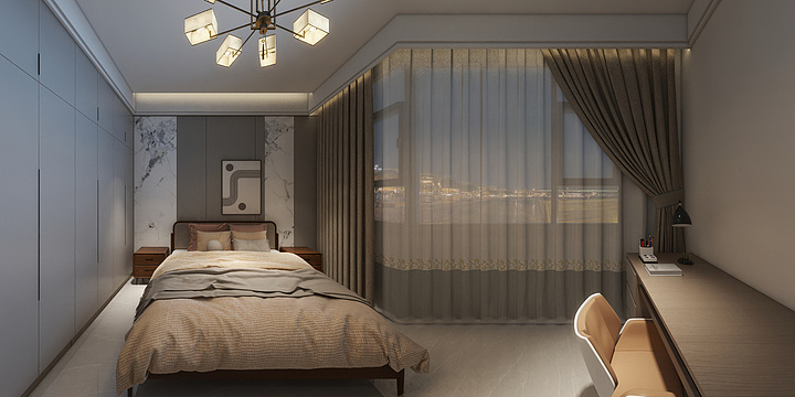 昆仑马中华-小姑家别墅-装修设计方案