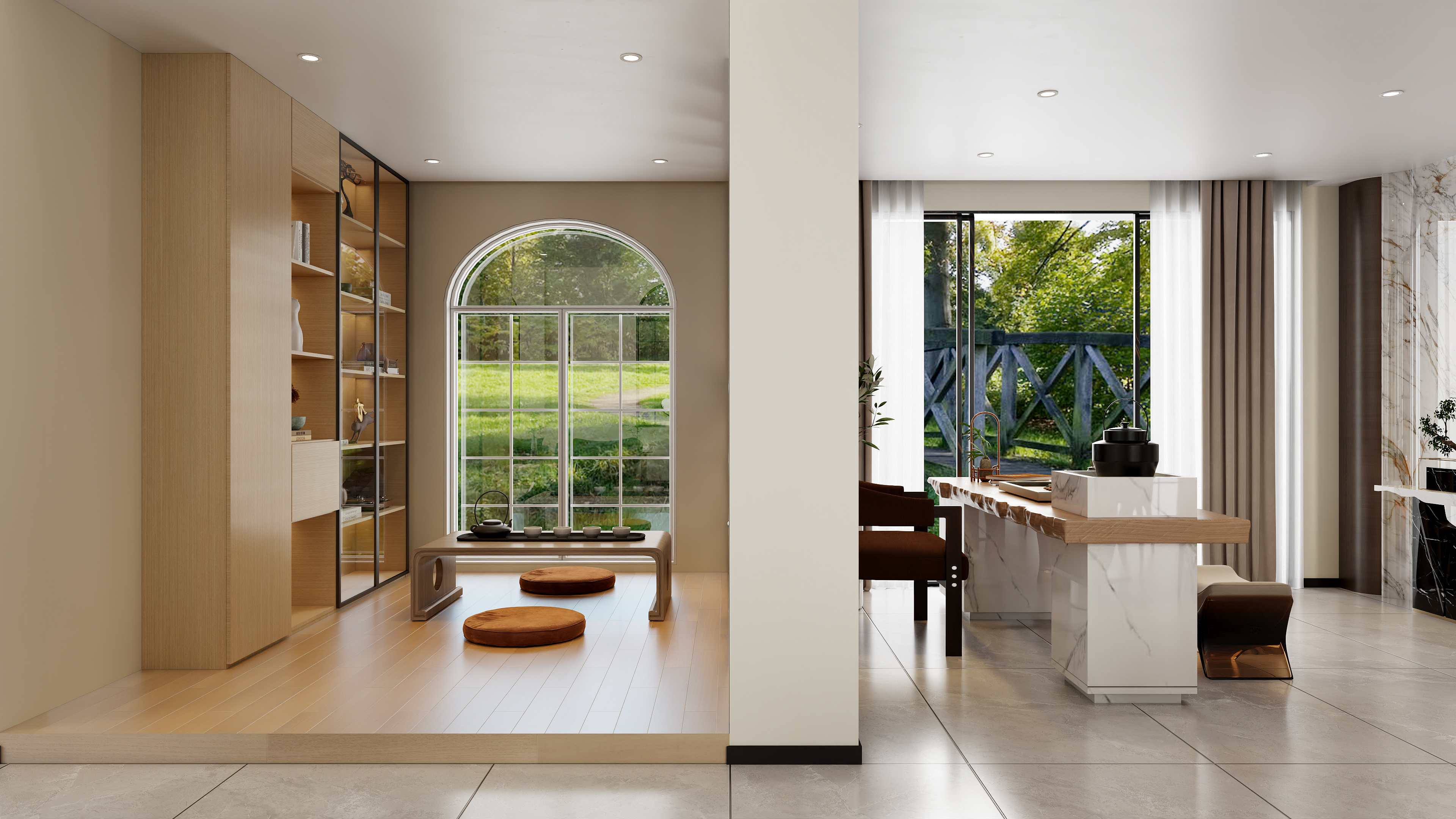 龙珠设计-现代别墅 228㎡4室装修效果图