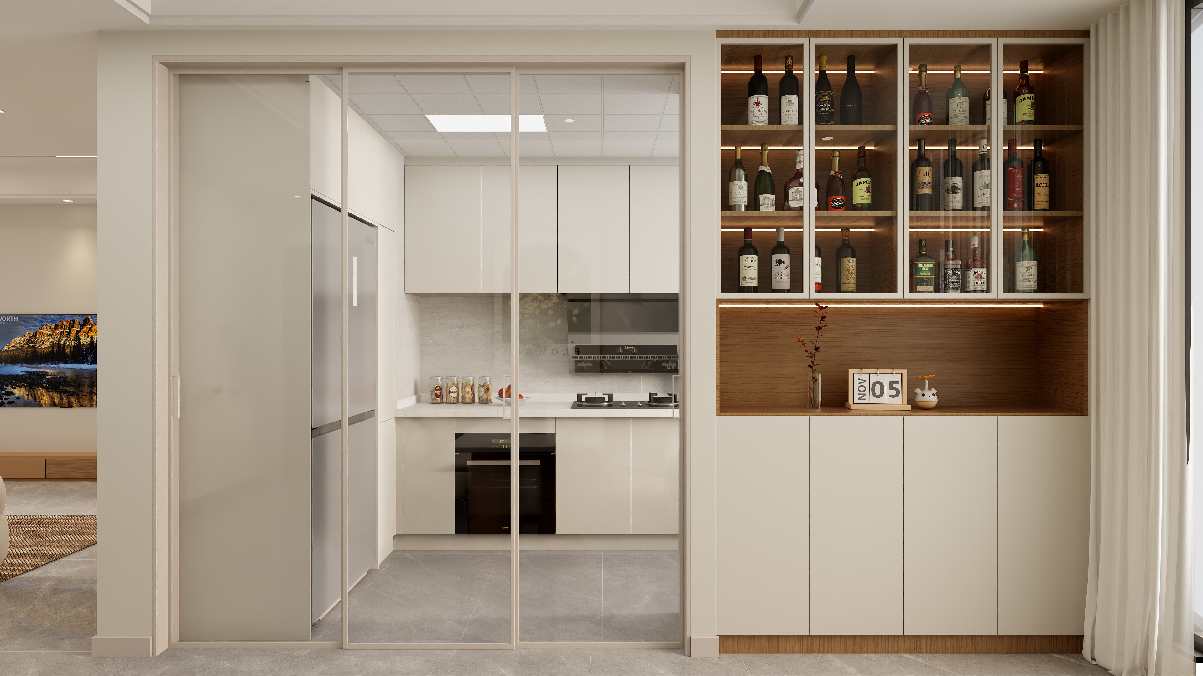 壹诺设计工作室-奶油风 装修效果图