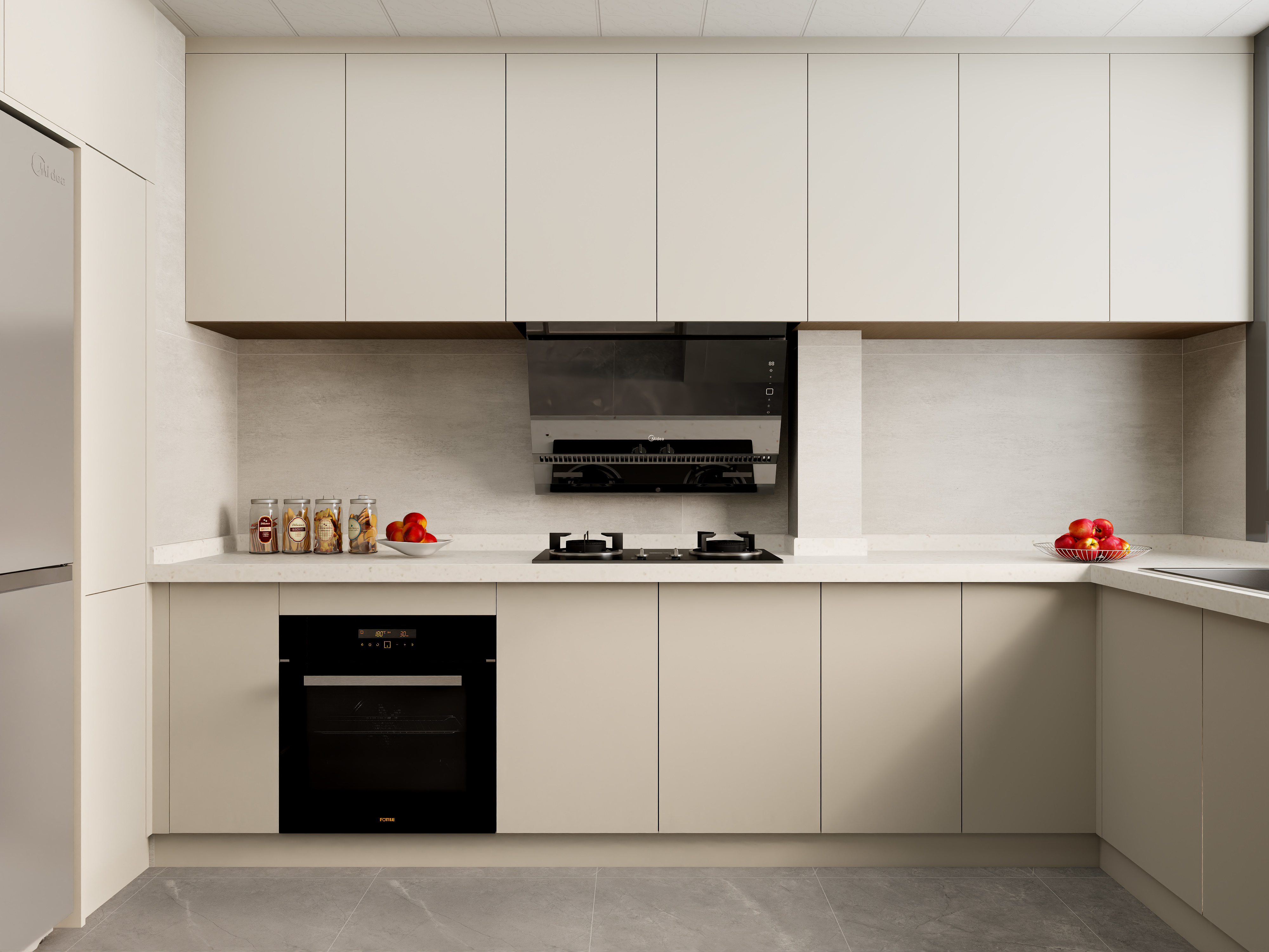 壹诺设计工作室-奶油风装修效果图