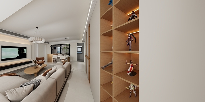 青宅一舍-恒基旭辉都会江来-装修设计方案