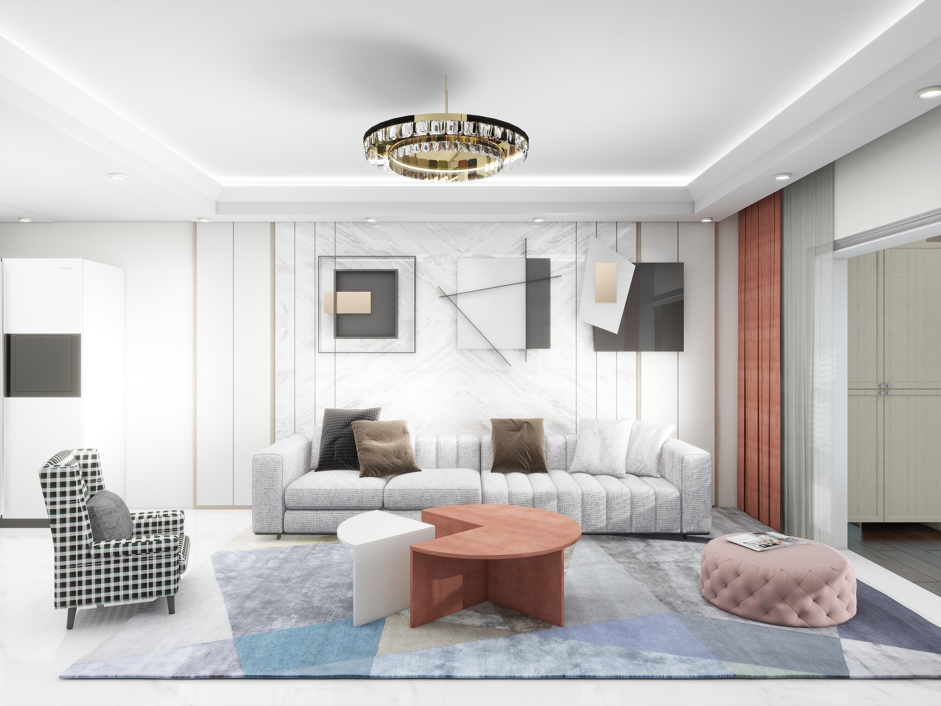 致娴小筑-乌蒙水乡现代简约132㎡4室-装修设计方案