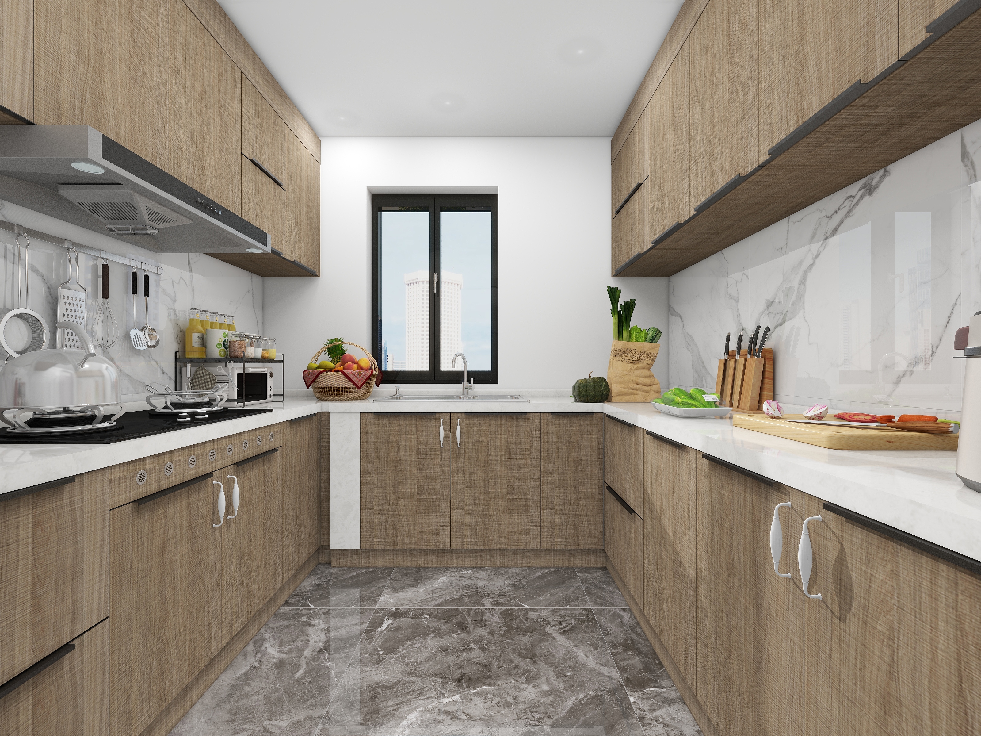 致娴小筑-乌蒙水乡现代简约132㎡4室装修效果图