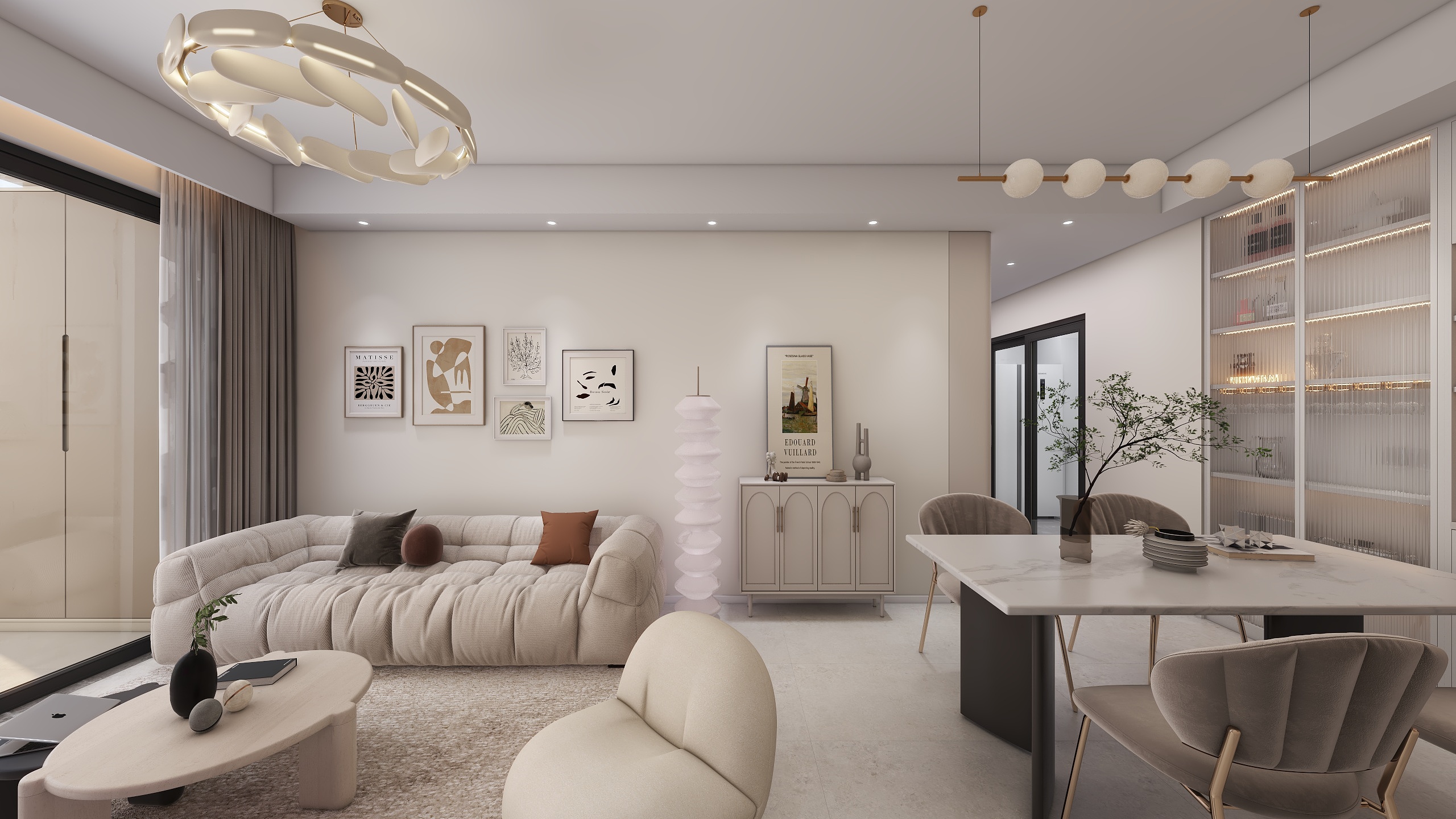 邱邱邱HY-奶油83㎡-装修设计方案