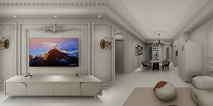 九佰装饰沈国康-龙亢效果图-装修设计方案