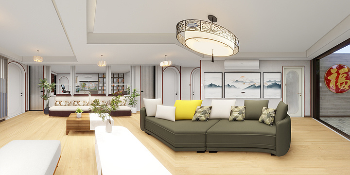 可问春风家具定制-庭院设计-装修设计方案