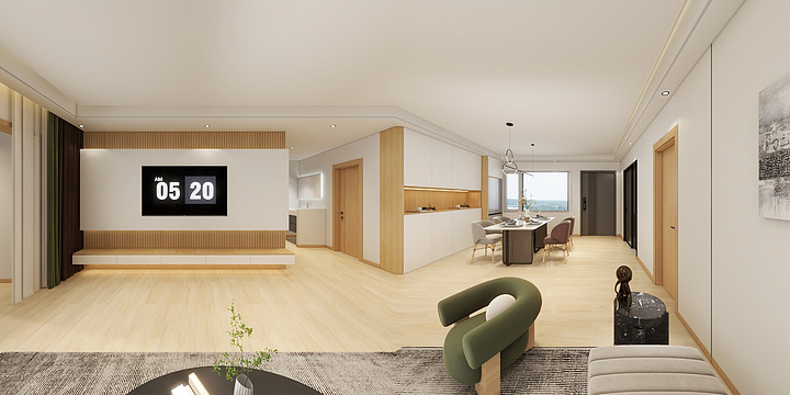 小宇空间设计-原木风-装修设计方案