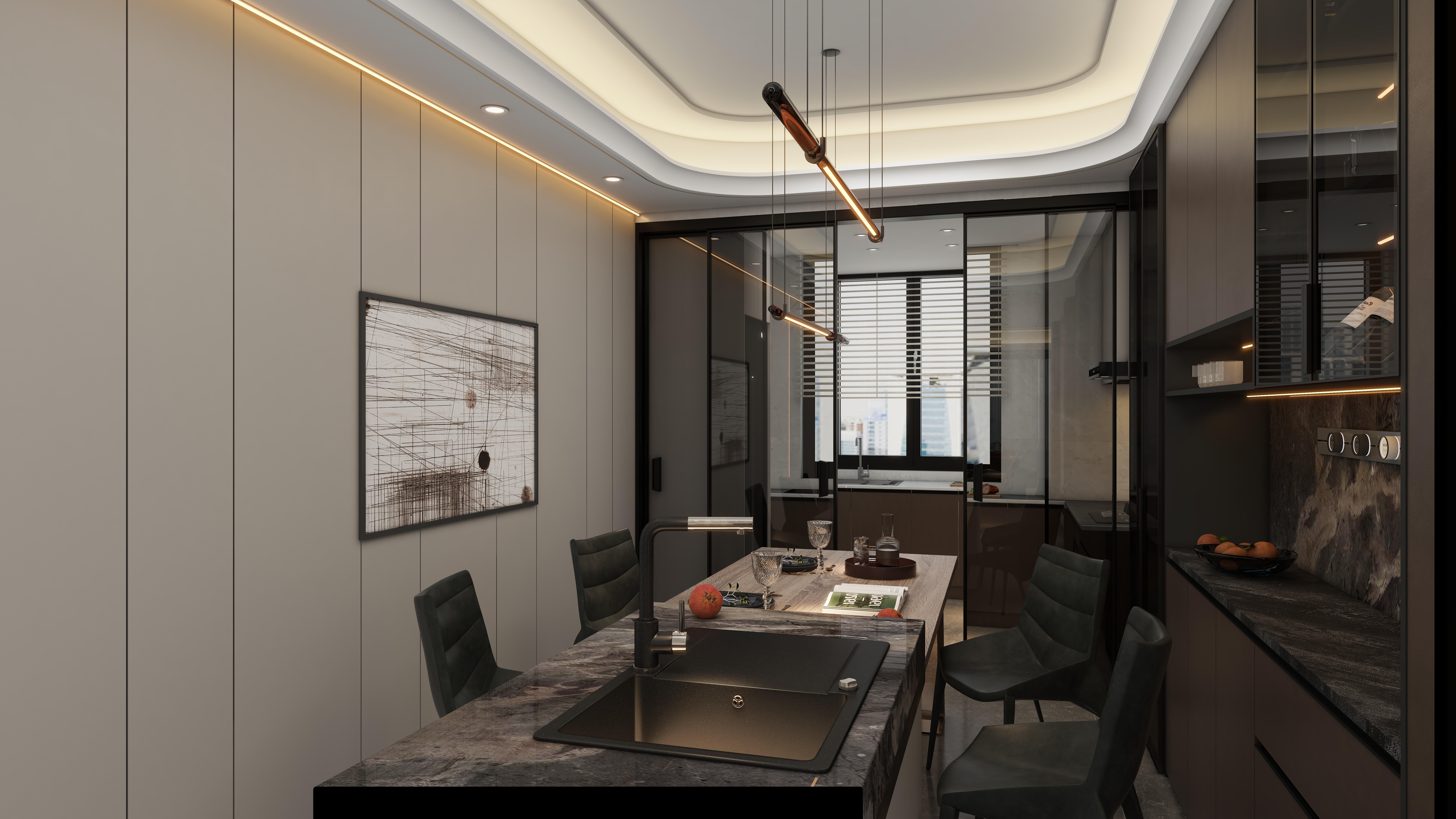 设计师0iuPo-万达龙樾府3室4厅-装修设计方案