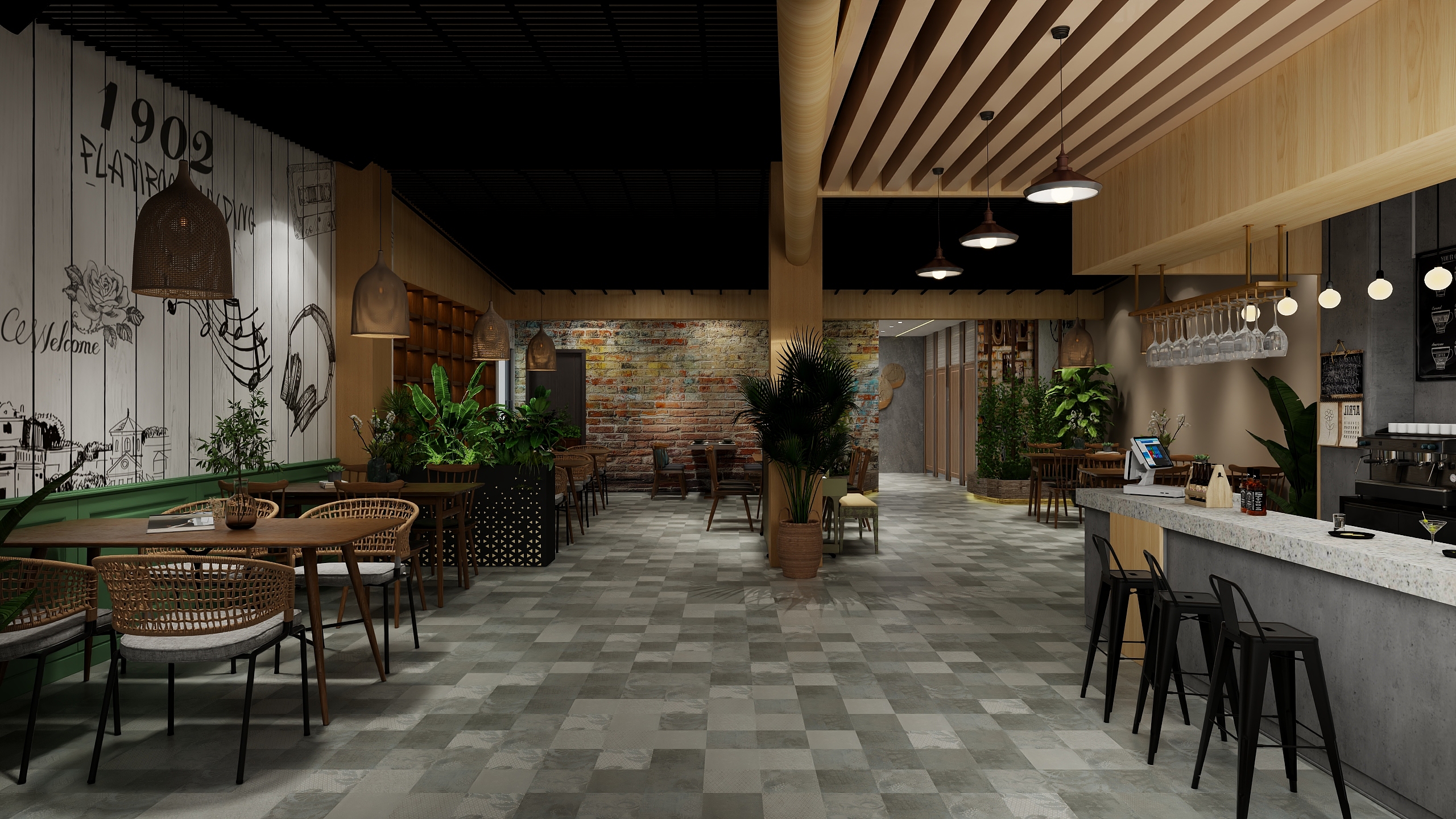 韦永光-奶茶店-装修设计方案