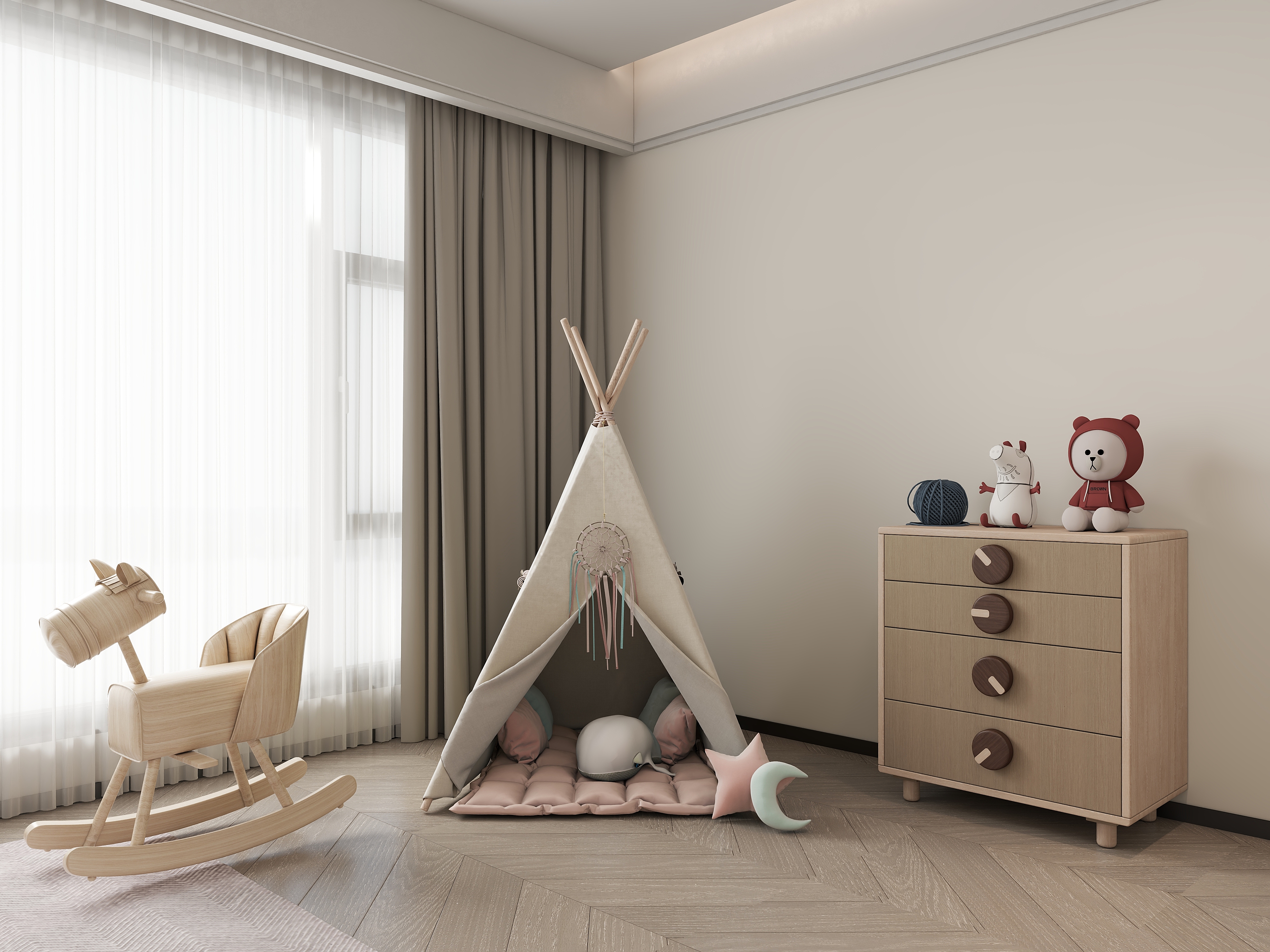 邓显俞-【现代简约】荔园山庄270m²别墅装修效果图