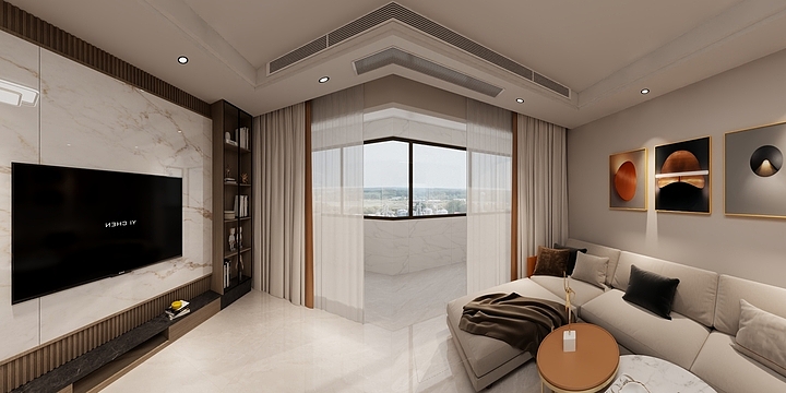 剑中慧情-月罗路259弄1号602室酷家乐-装修设计方案