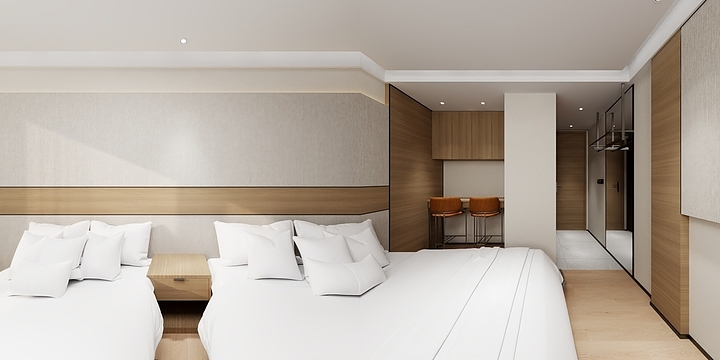 圆木建筑装饰设计工作室-酒店（箭牌卫浴  杜）-装修设计方案