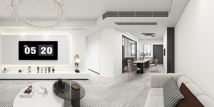 FUN快设计-东湖苑102㎡3室两厅一卫-装修设计方案