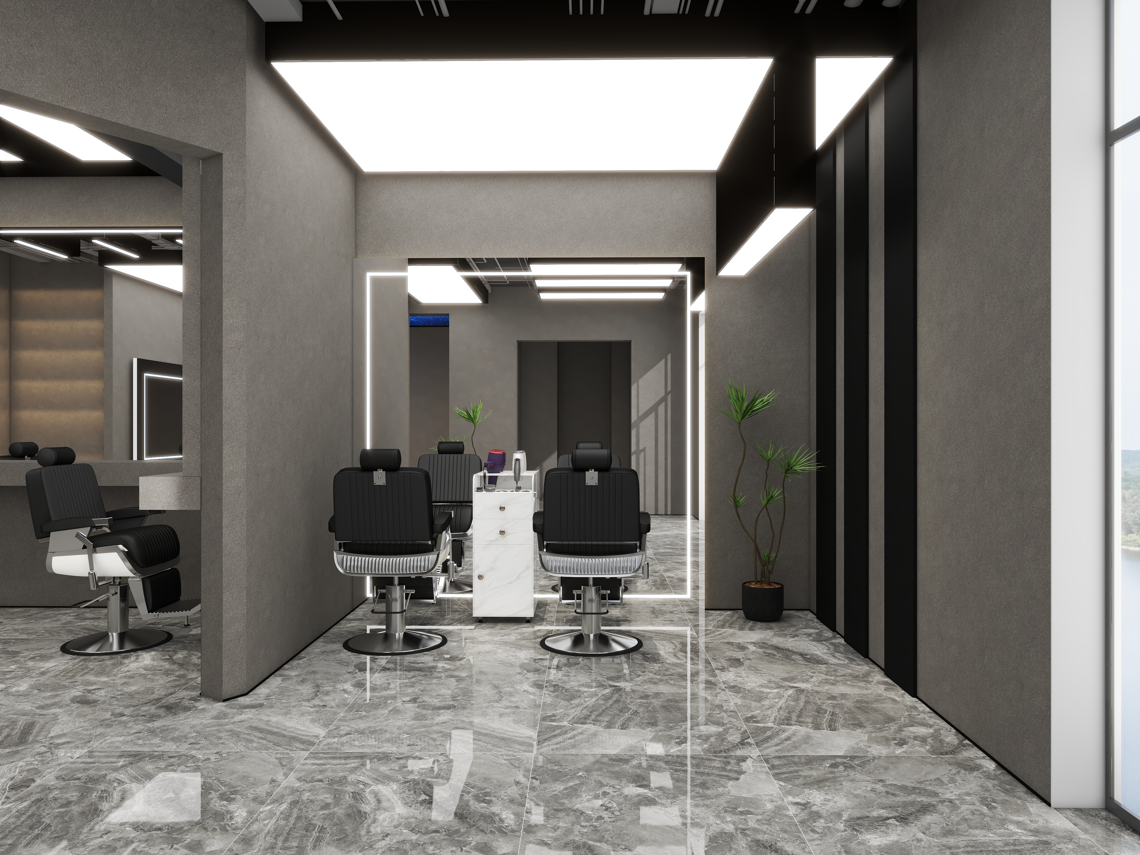 。。。-理发店-装修设计方案