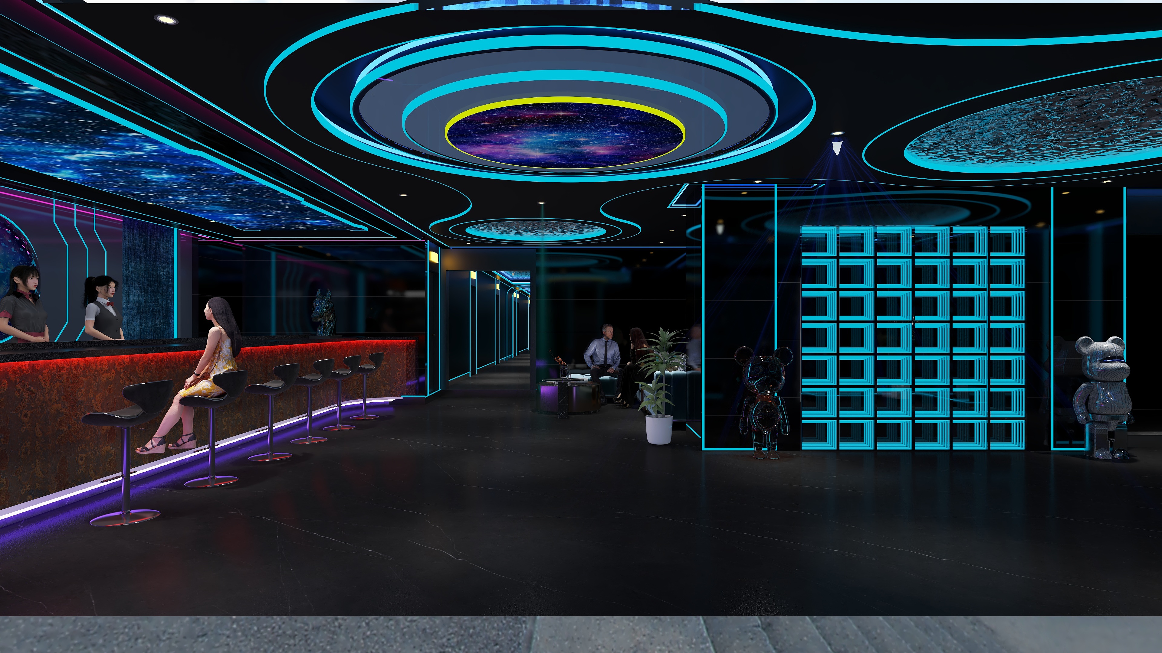 香港原创设计顾问有限公司-平湖会所娱乐会所-装修设计方案