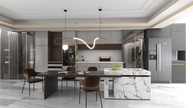 Modern Gray Dining Room Decor Ideas