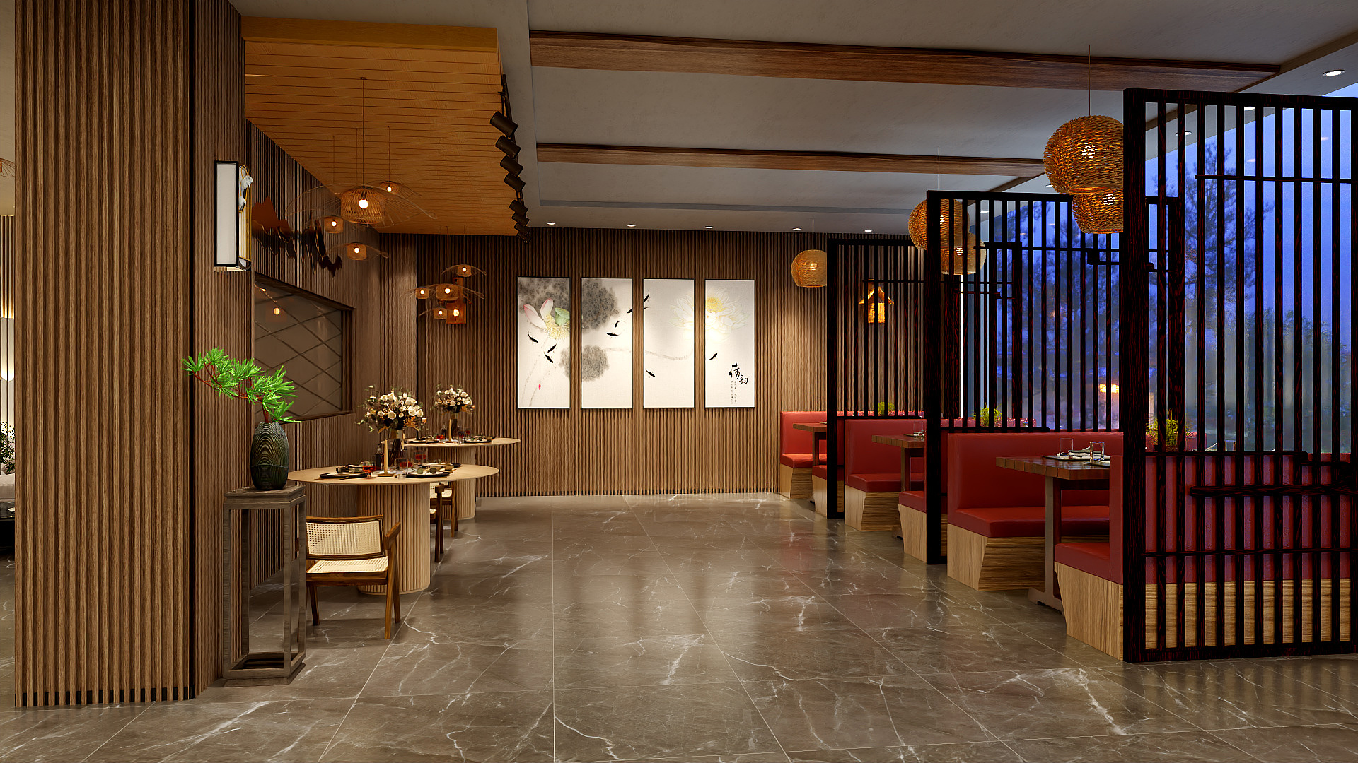 峰子伟-餐厅装修效果图