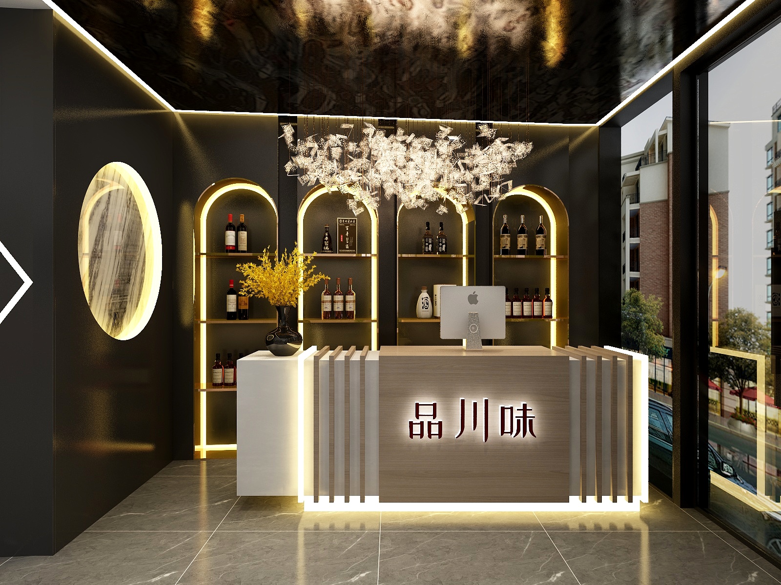 湛智华-工装火锅店289平装修效果图