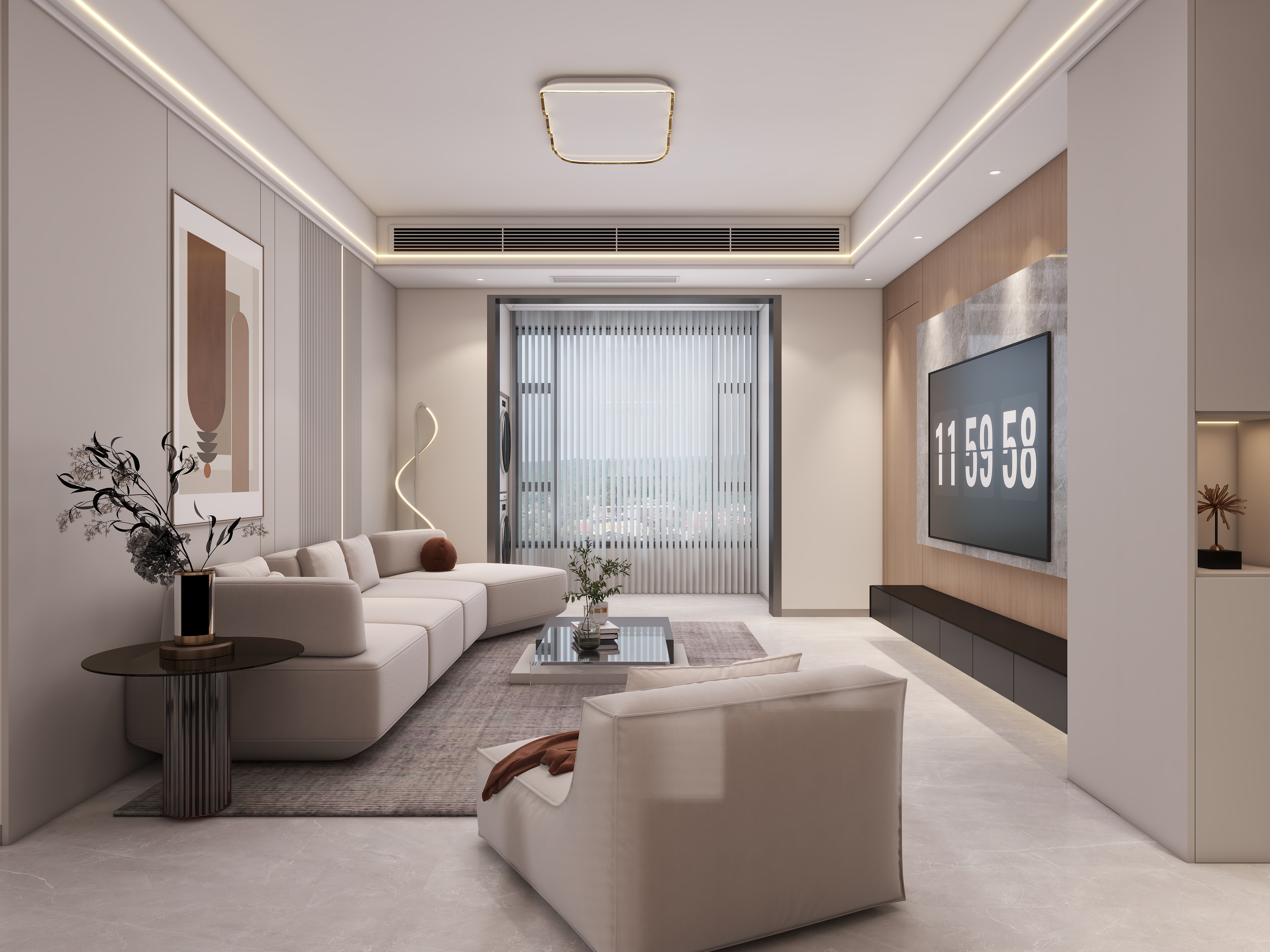 李佳洋-现代轻奢意式风格装修效果图