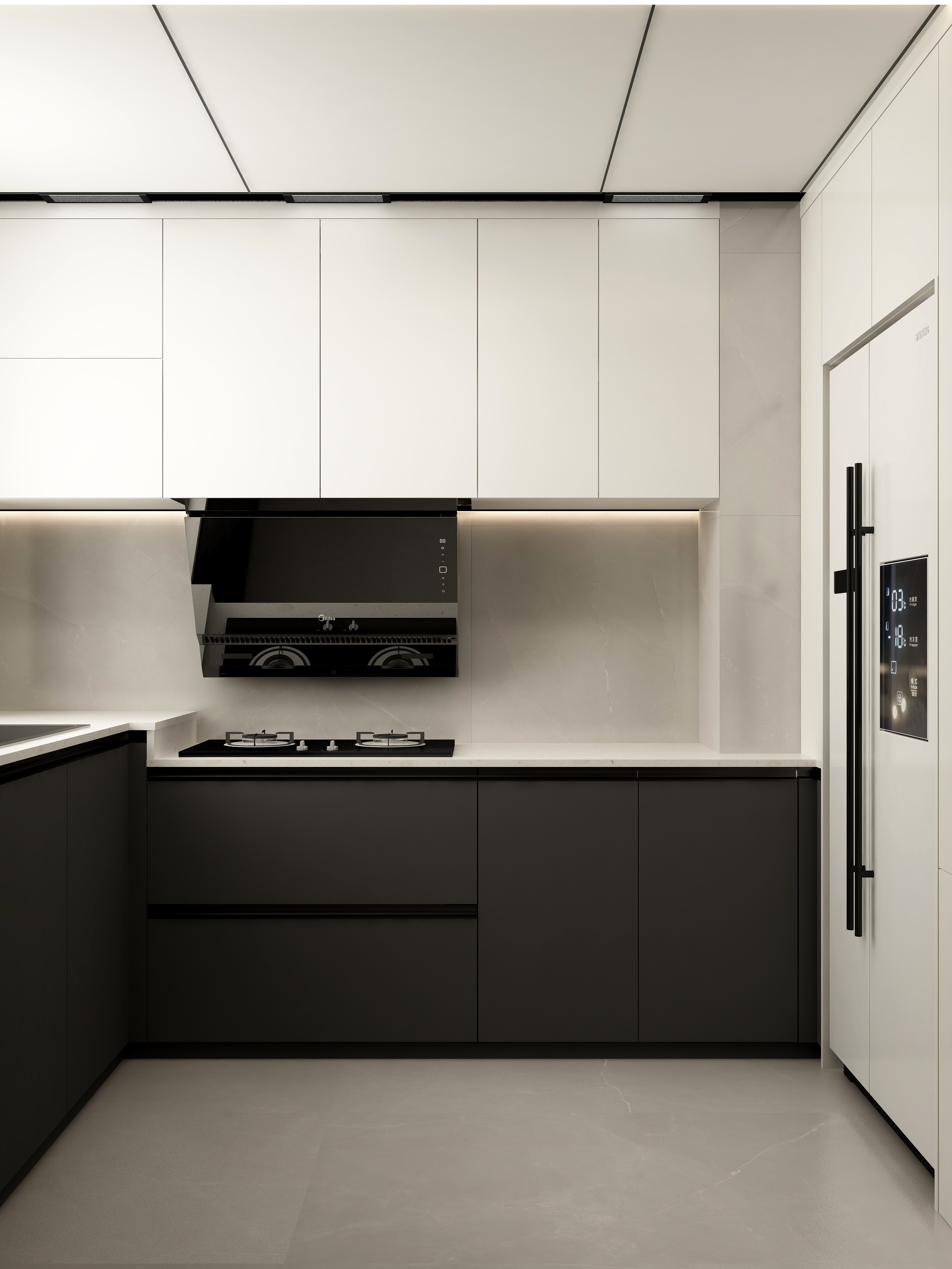 张煜强煜境设计-长沙182平米现代轻奢四房装修效果图