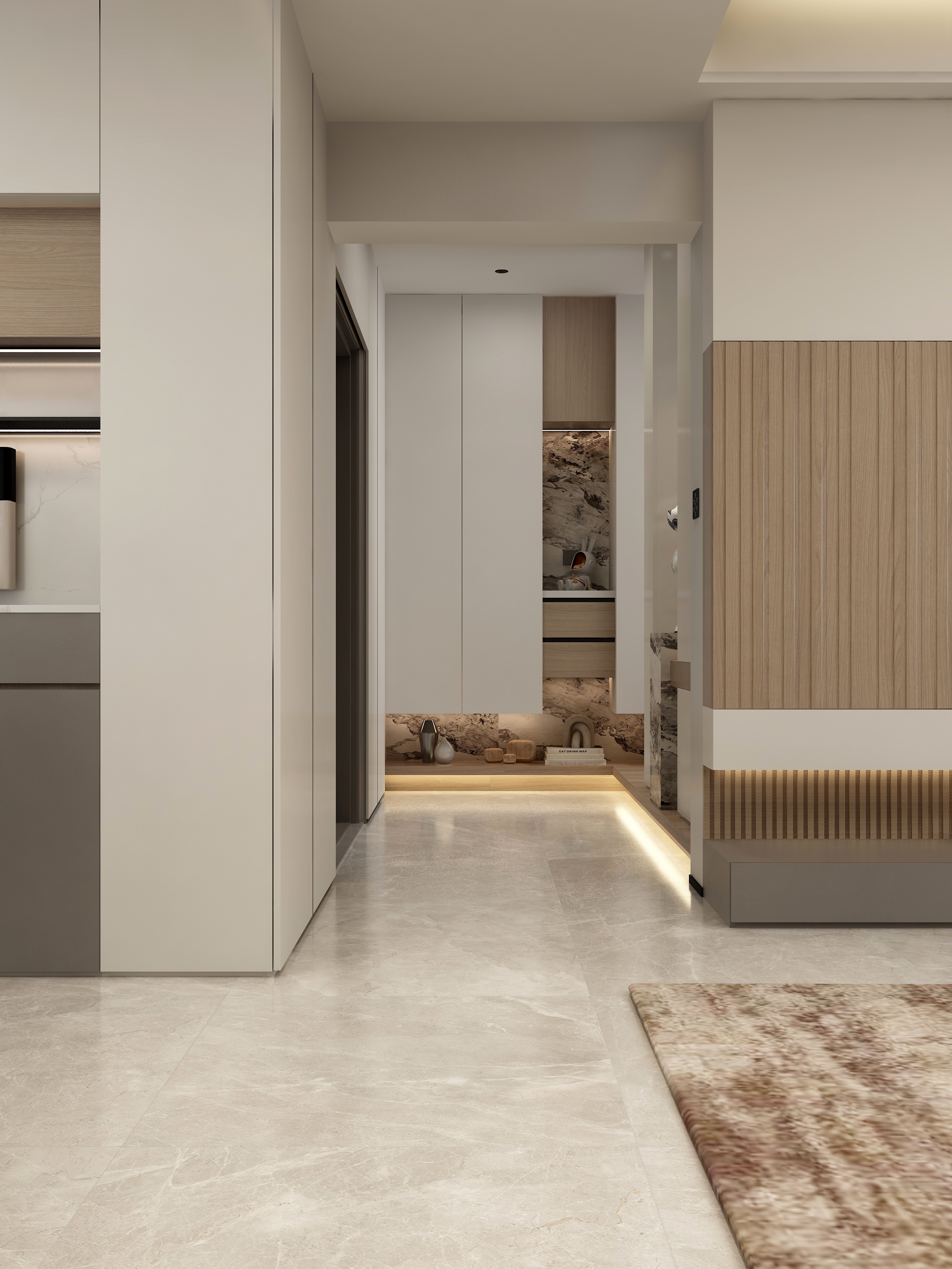 张煜强煜境设计-161平现代简约五居装修效果图