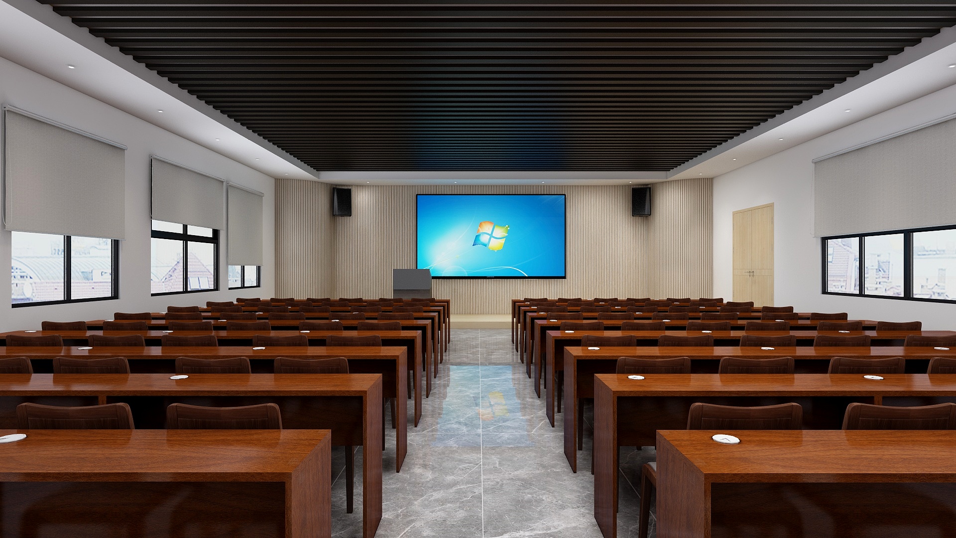 清醒工作室-报告厅平面图-装修设计方案