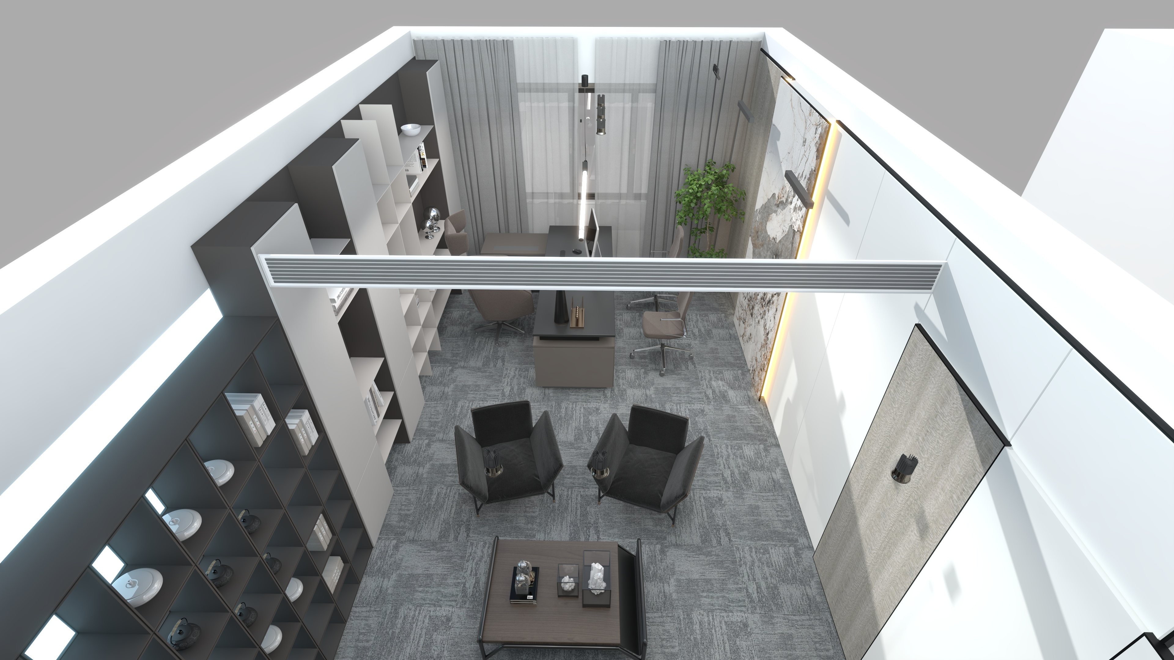 光影工作室-机电大厦办公室-装修设计方案