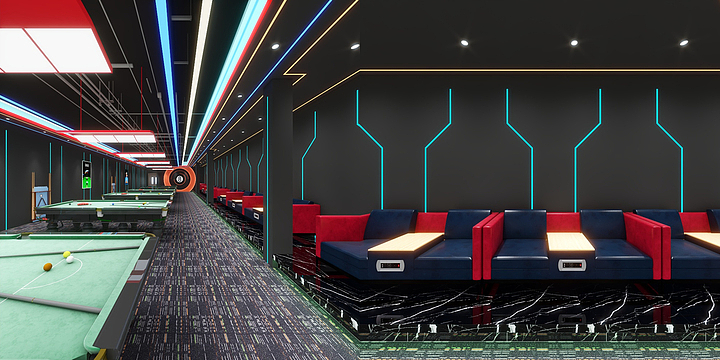 设计展示0-台球厅-副本-副本-装修设计方案