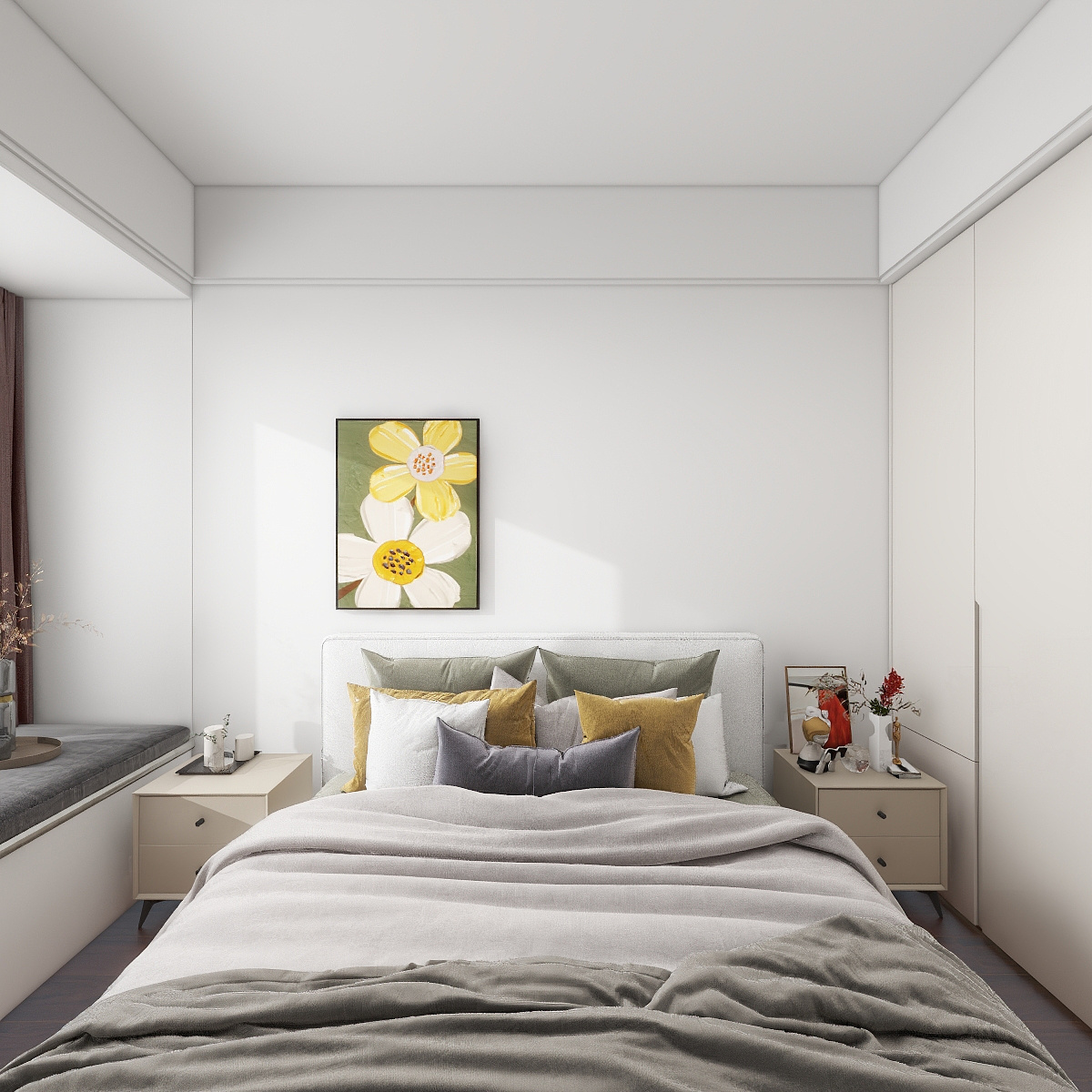 南昌汇白设计-127㎡4室装修效果图