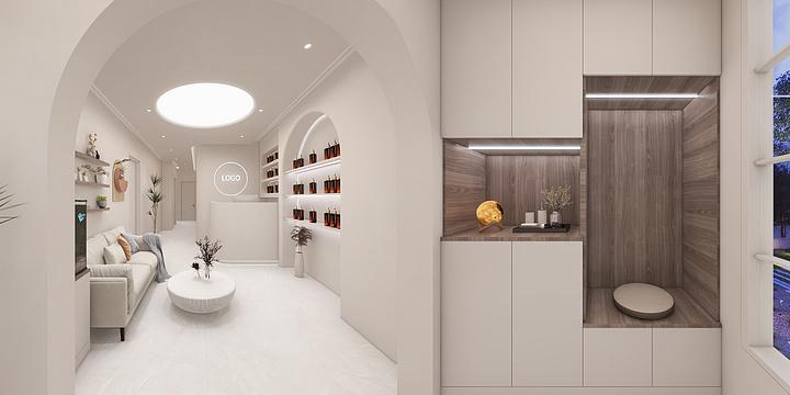 设计林一秭墨-美业80平面布局图-装修设计方案