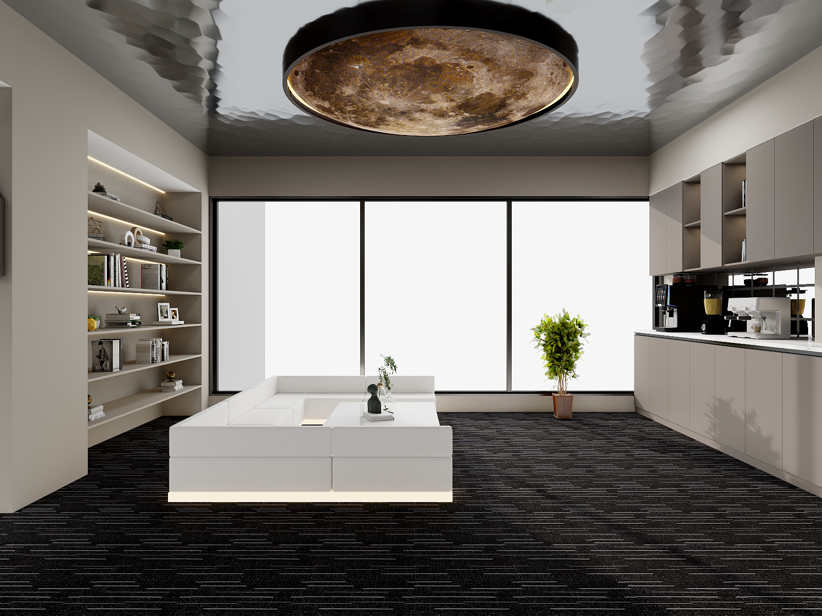 湛智华-工装棋牌俱乐部521平装修效果图