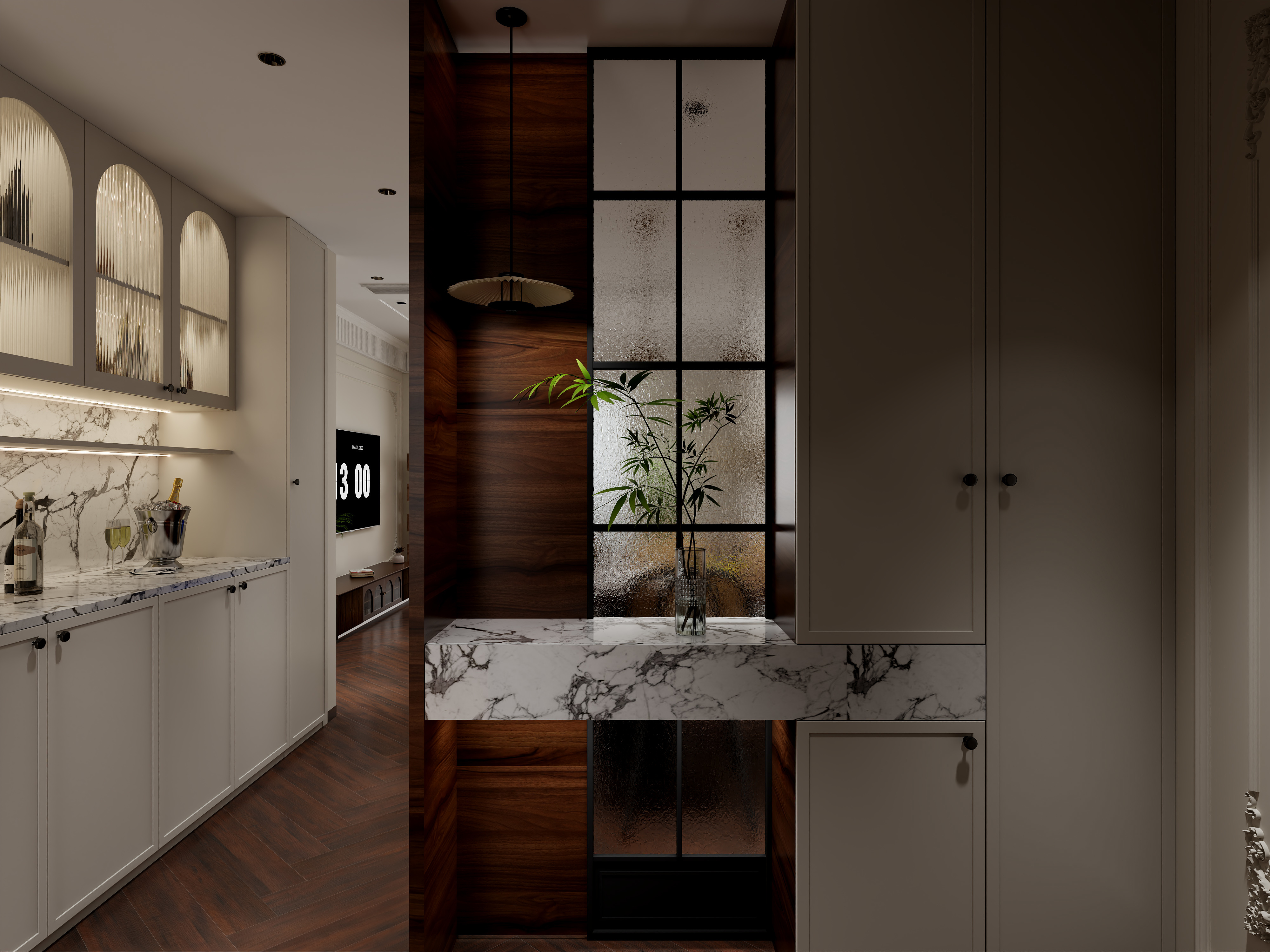 胡*华-悦龙郡法式中古装修效果图